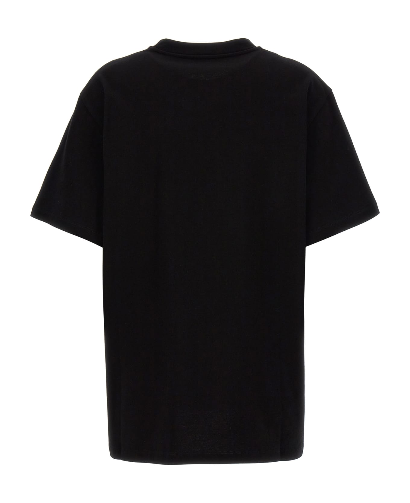 Stella McCartney Organic Cotton T-shirt Logo - Black