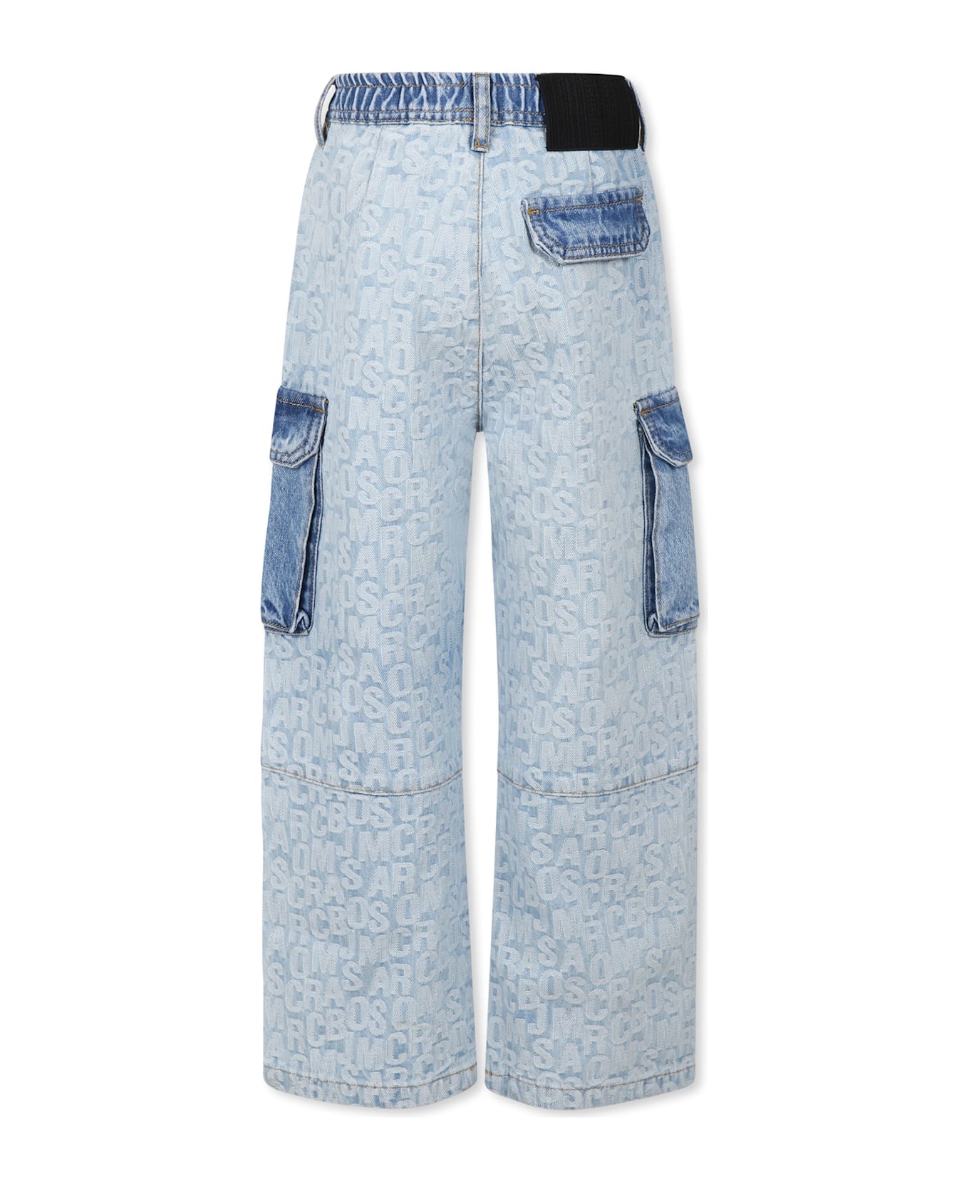 Little Marc Jacobs Denim Jeans For Boy With Logo - Denim