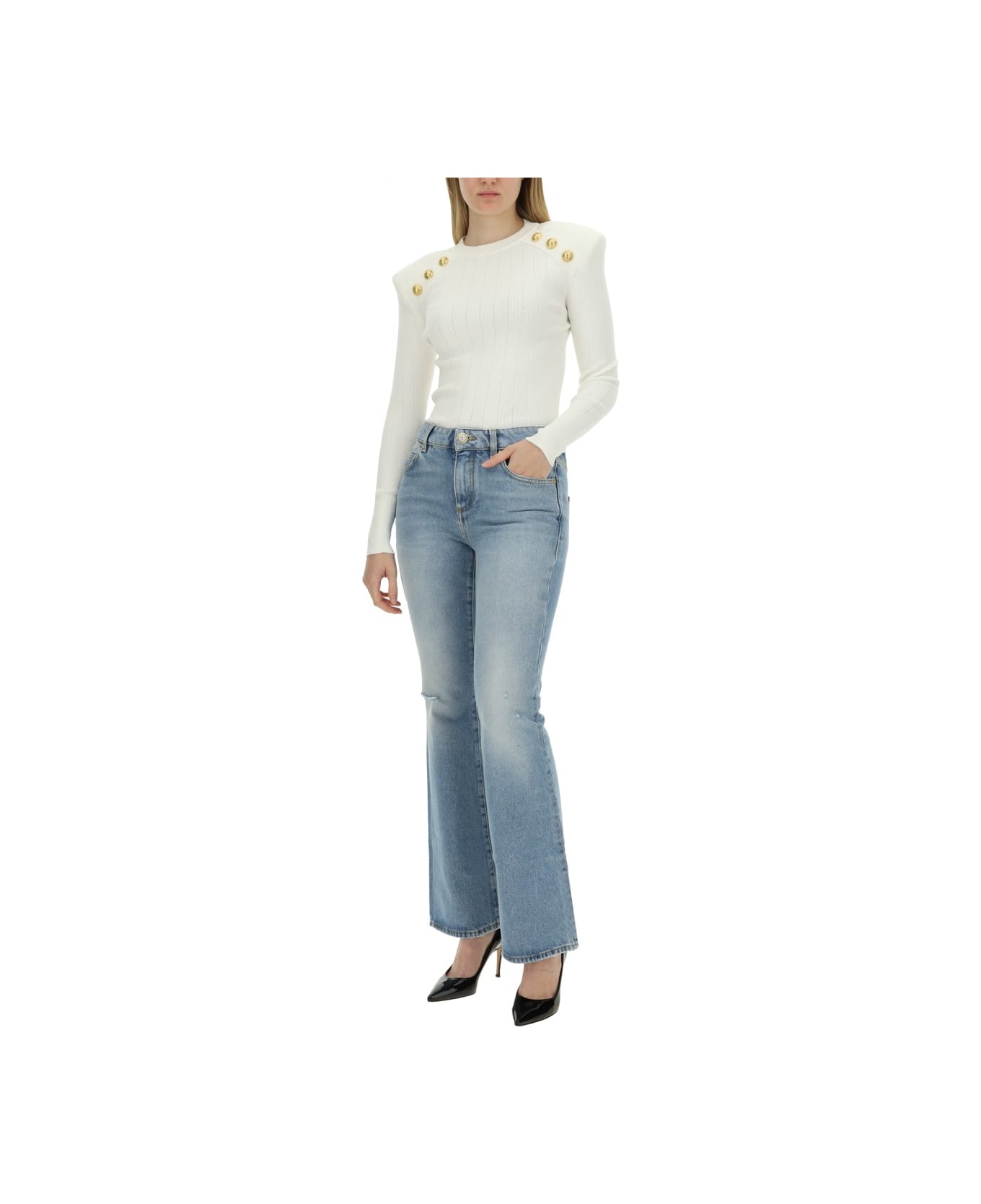Balmain Flare Fit Jeans | italist