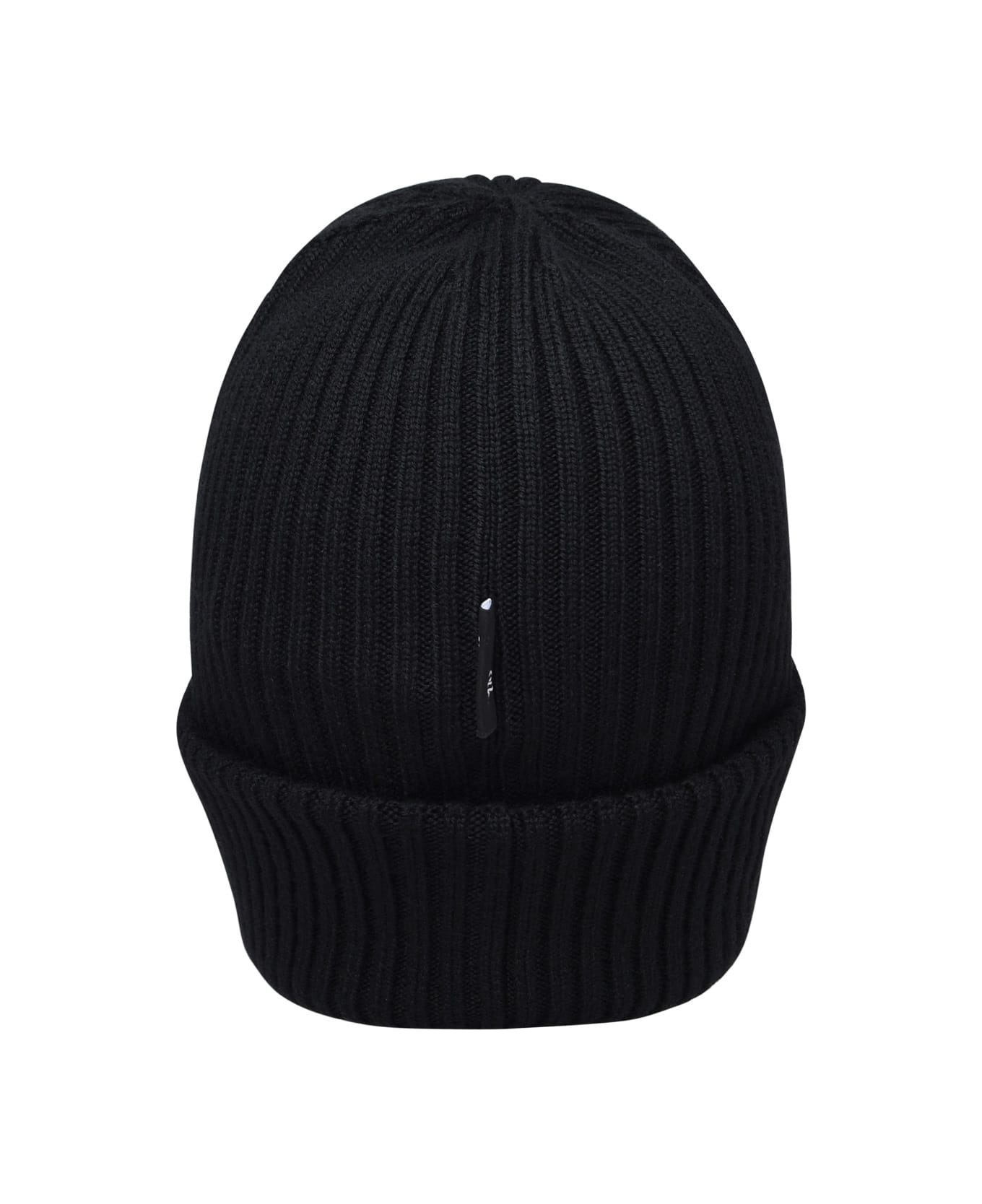 Moncler Grenoble Black Virgin Wool Beanie - Black 帽子
