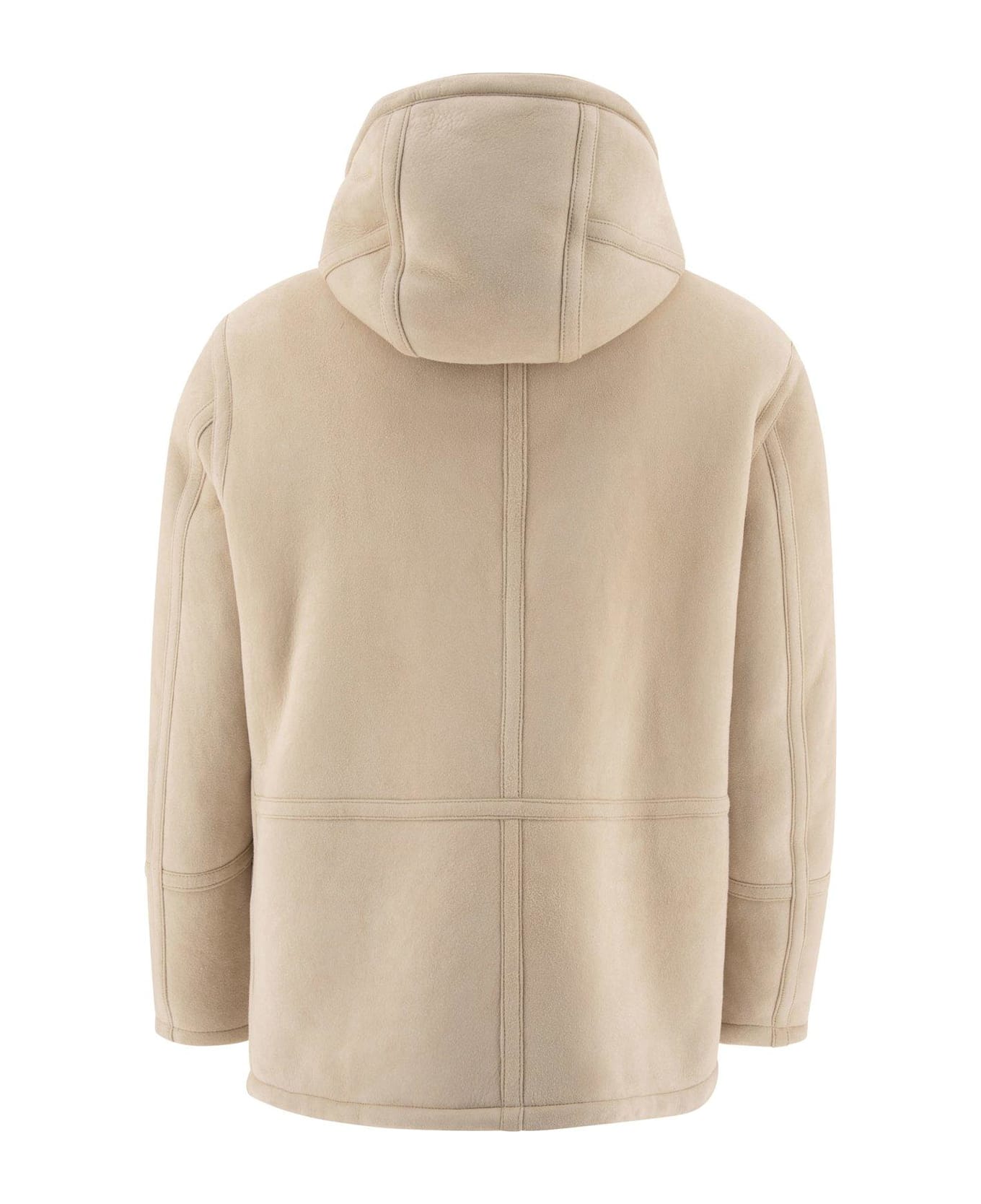 Stone Island Hooded Zipped Jacket - NEUTRALS ジャケット