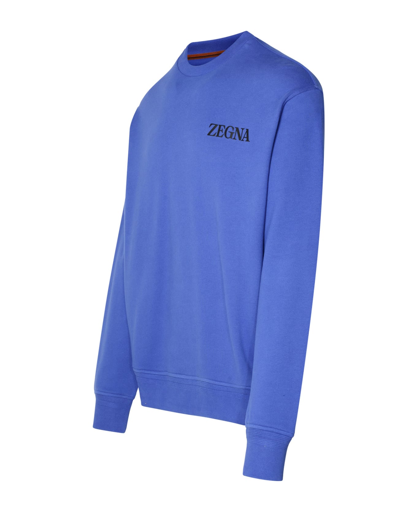 Zegna Blue Cotton Sweatshirt - Blue
