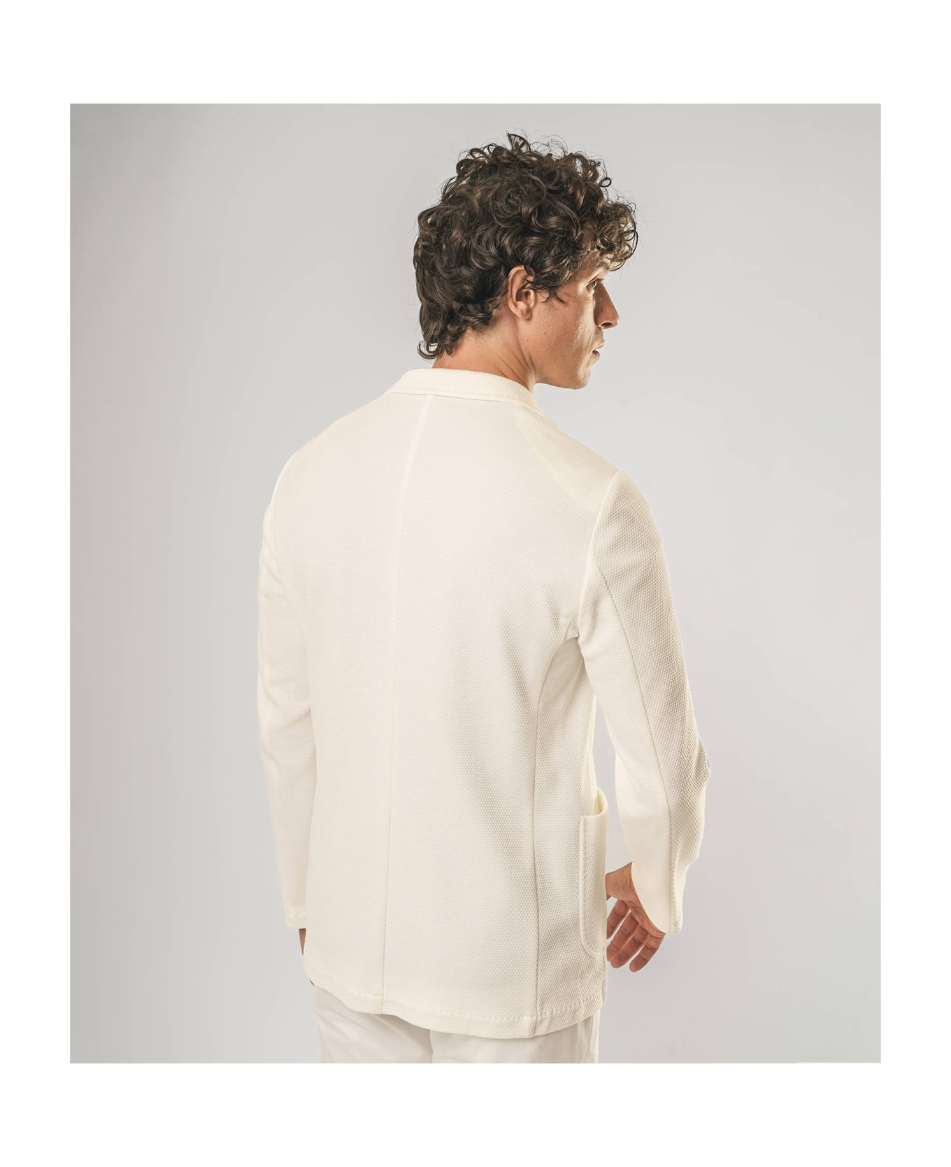 Larusmiani Sporty Cotton Blazer Muscat Blazer - White