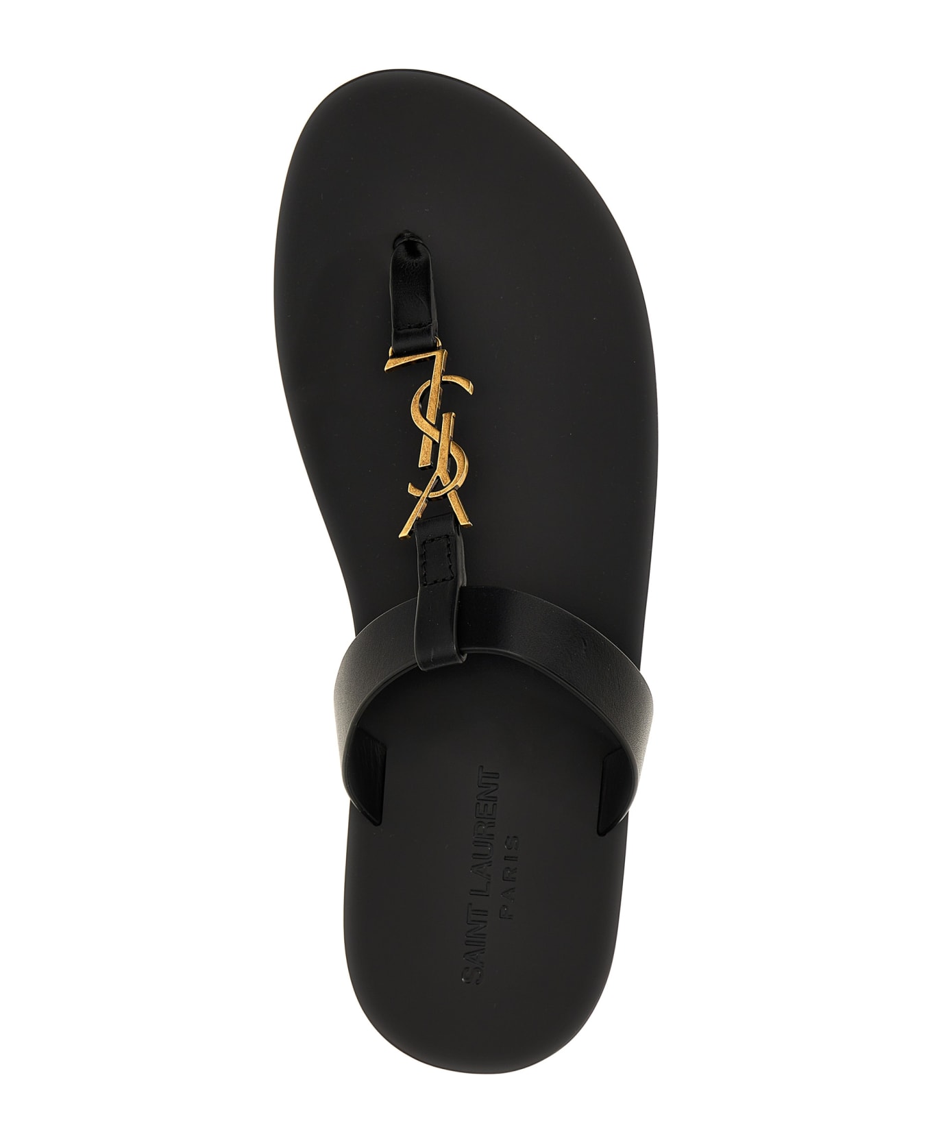 Saint Laurent 'cassandre' Sandals - Black  