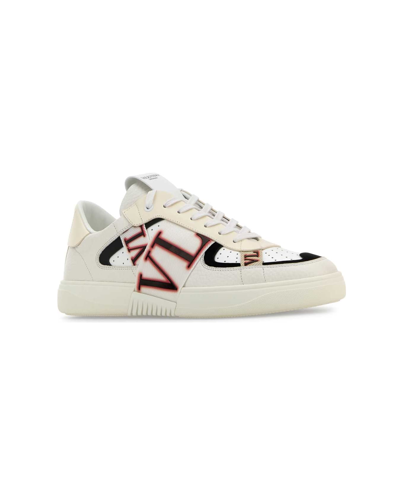 Valentino Garavani White Leather Vl7n Sneakers - BIANCOBPAPYRUSNECOREDGHIACCIOBIA