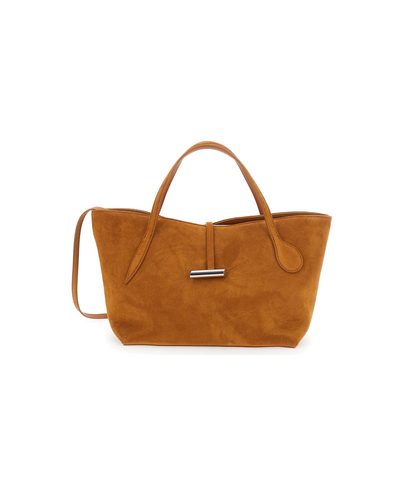 Little Liffner 
petite Penne
 Brown Tote Bag With Side Pocket In Leather Woman - Brown