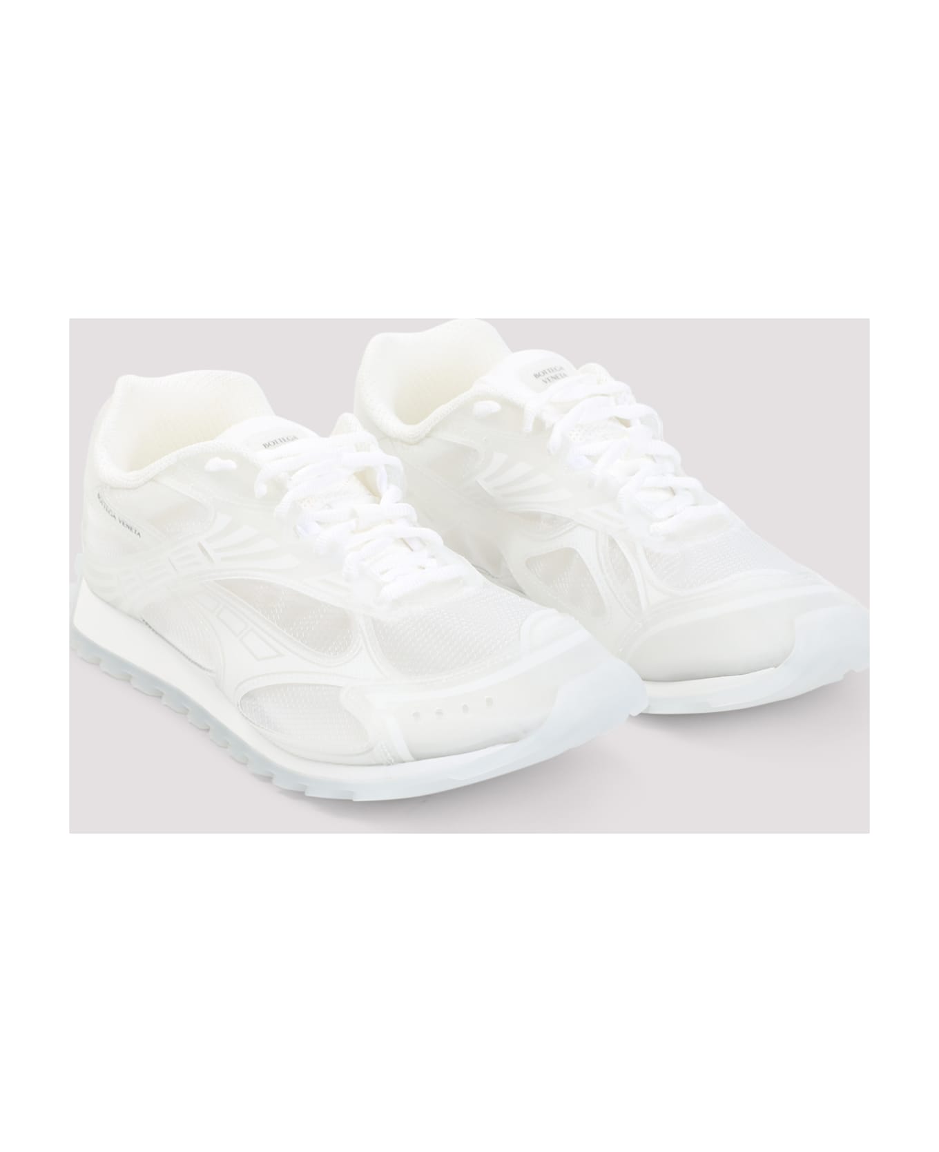 Bottega Veneta Orbit Sneakers - Glass White