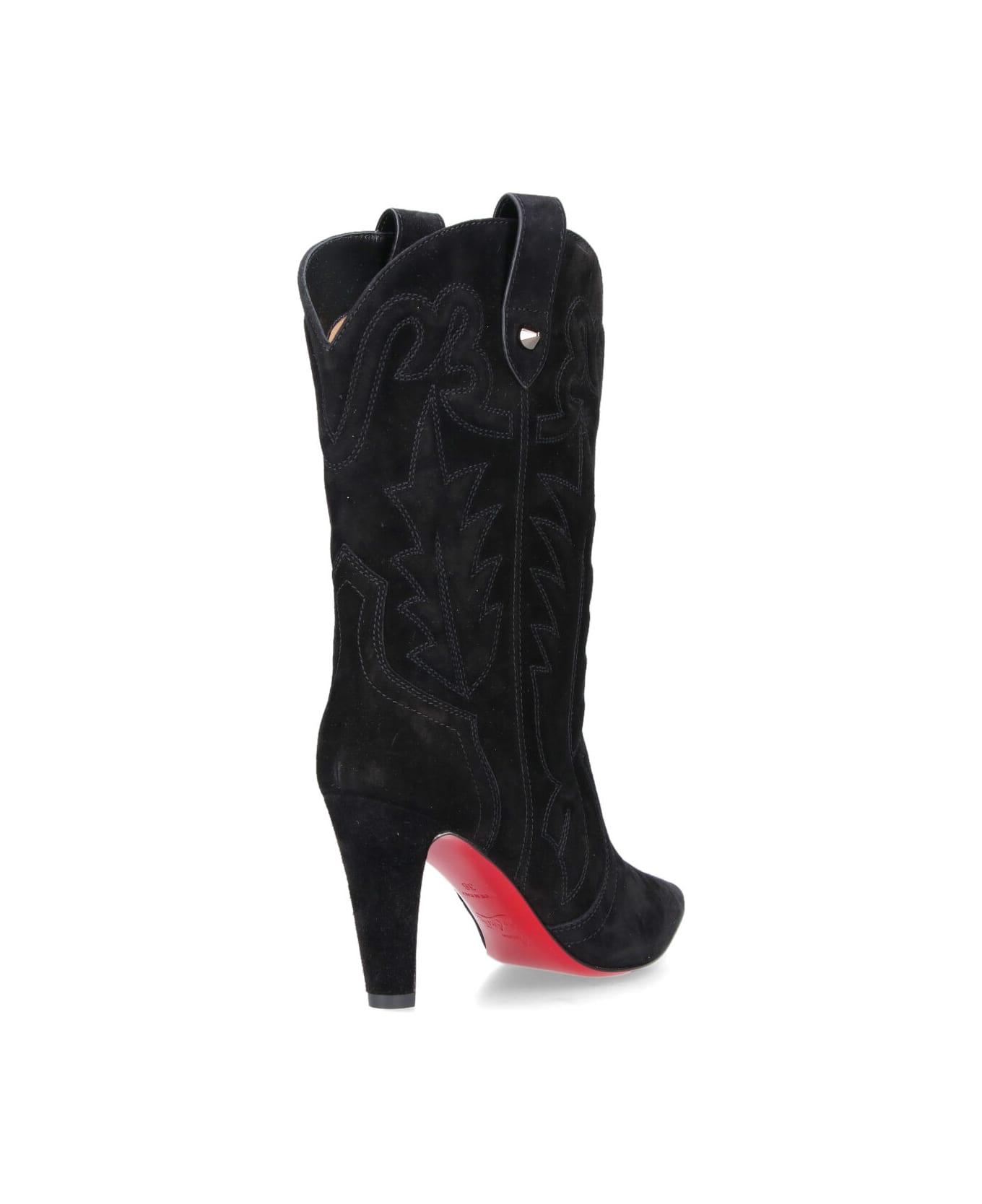 Christian Louboutin 'santiabooty' Ankle Boots - Black  