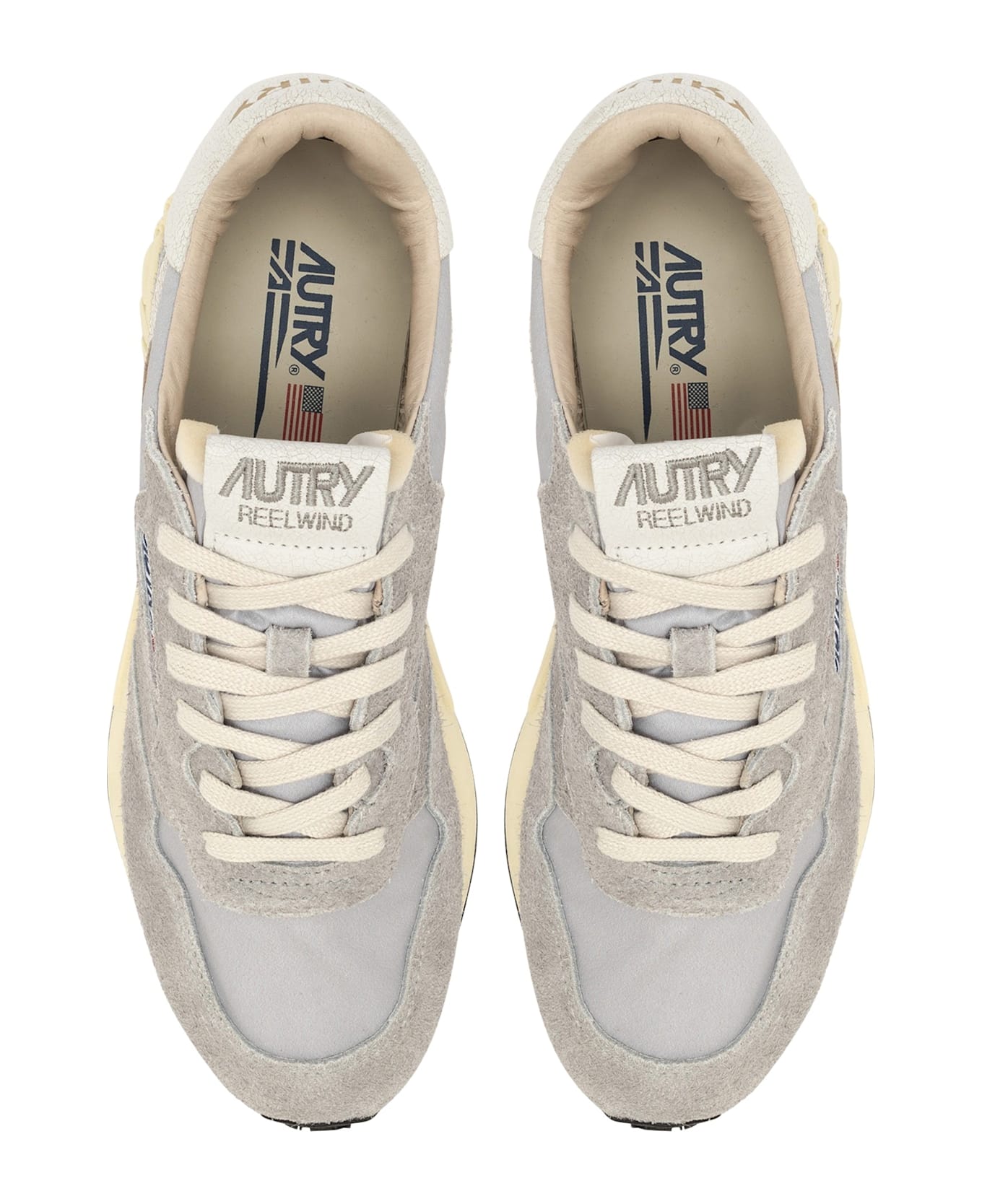 Autry Reelwind Low Sneakers - WHITE SILVER