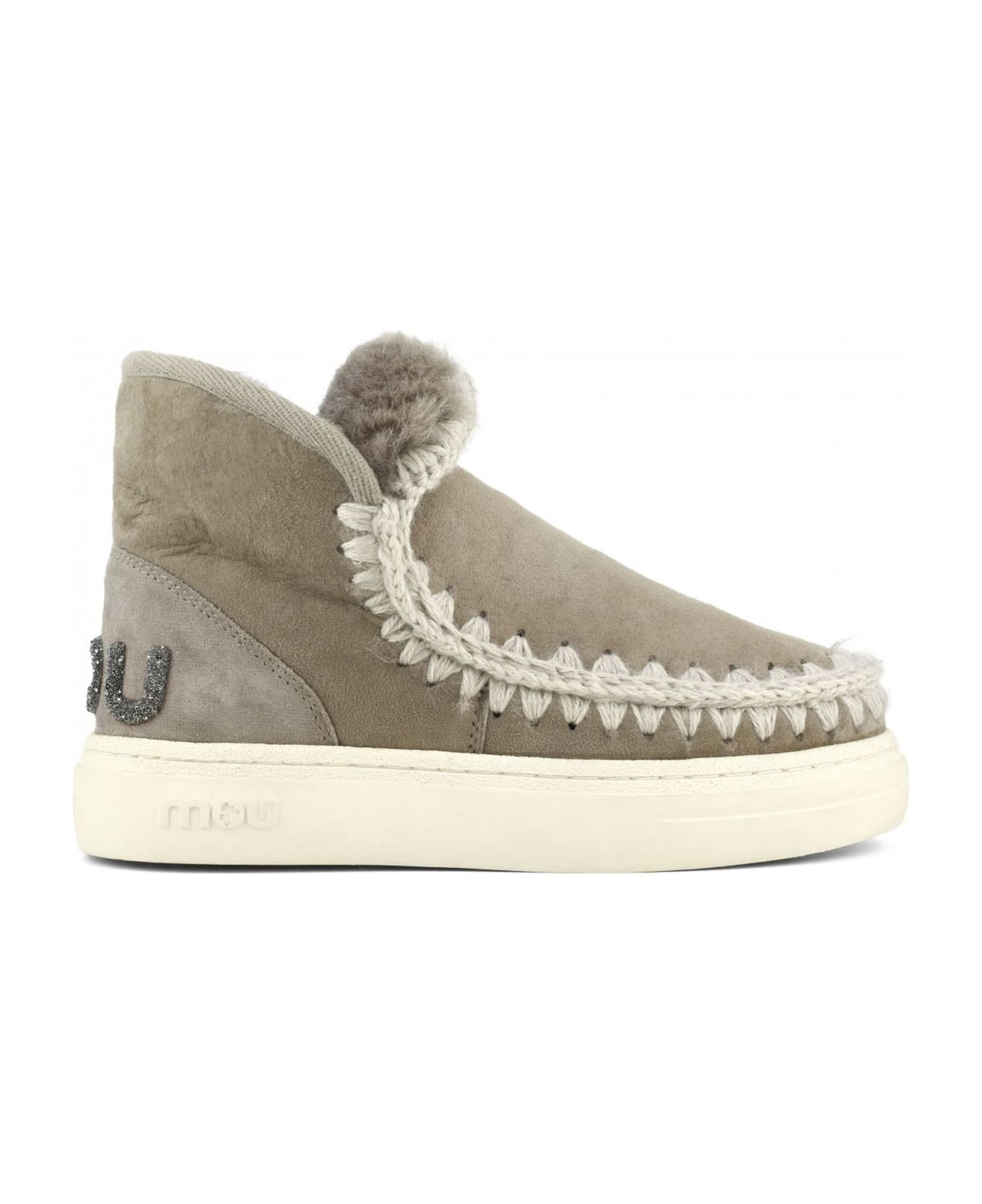 Mou Eskimo Sneaker Bold In Grey Leather - Grigio