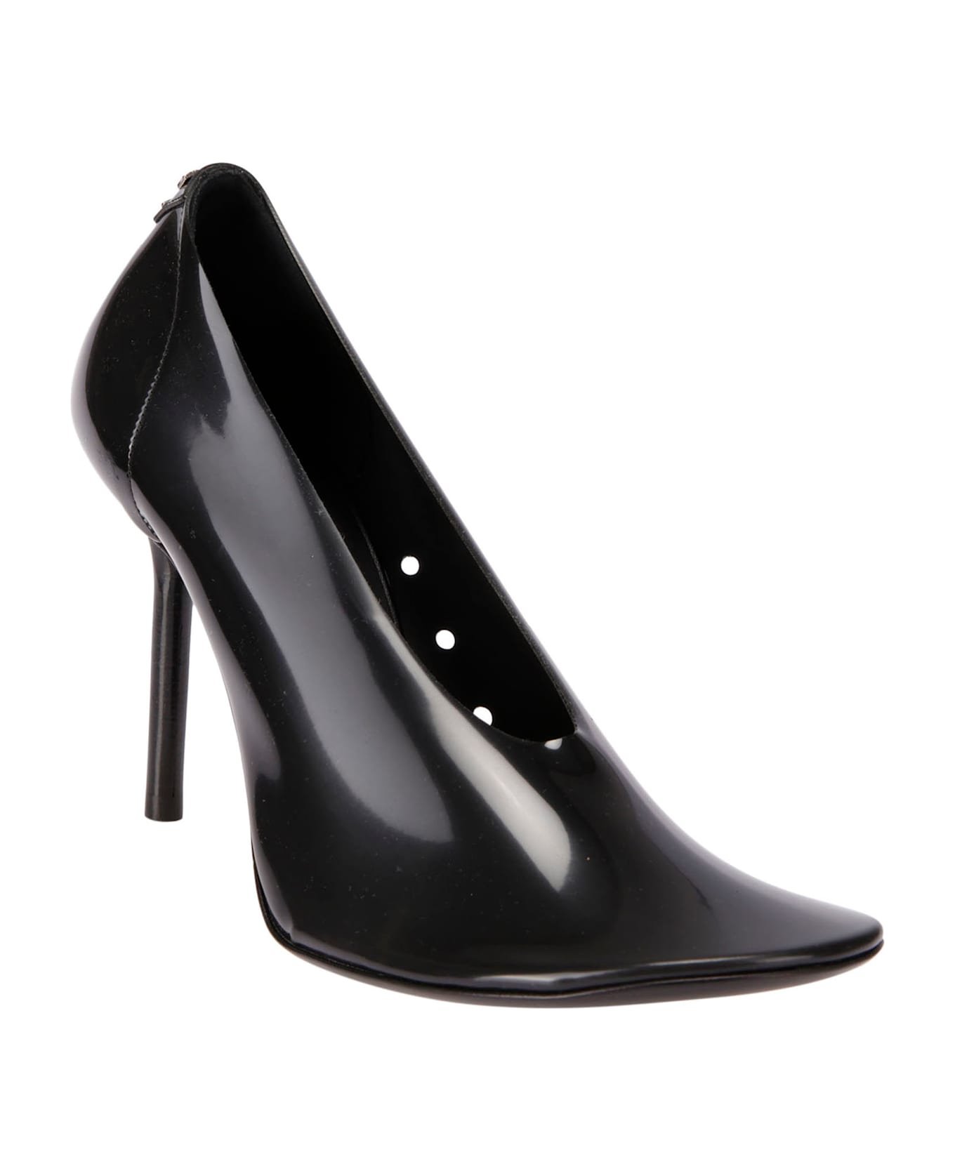 Courrèges Nude Translucent Stilettos - BLACK