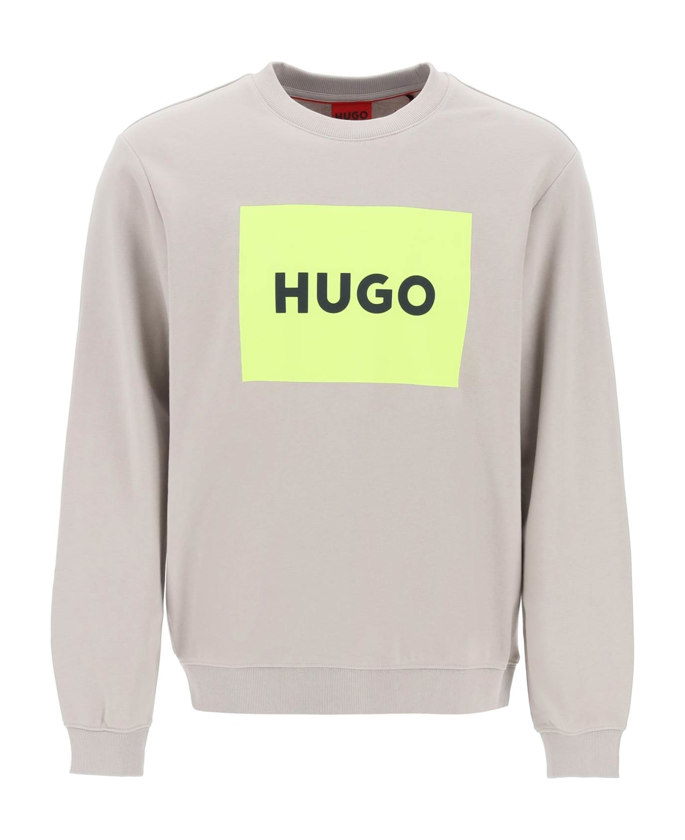 Hugo Boss Duragol Logo Box Sweatshirt - LIGHT PASTEL GREY (Grey)