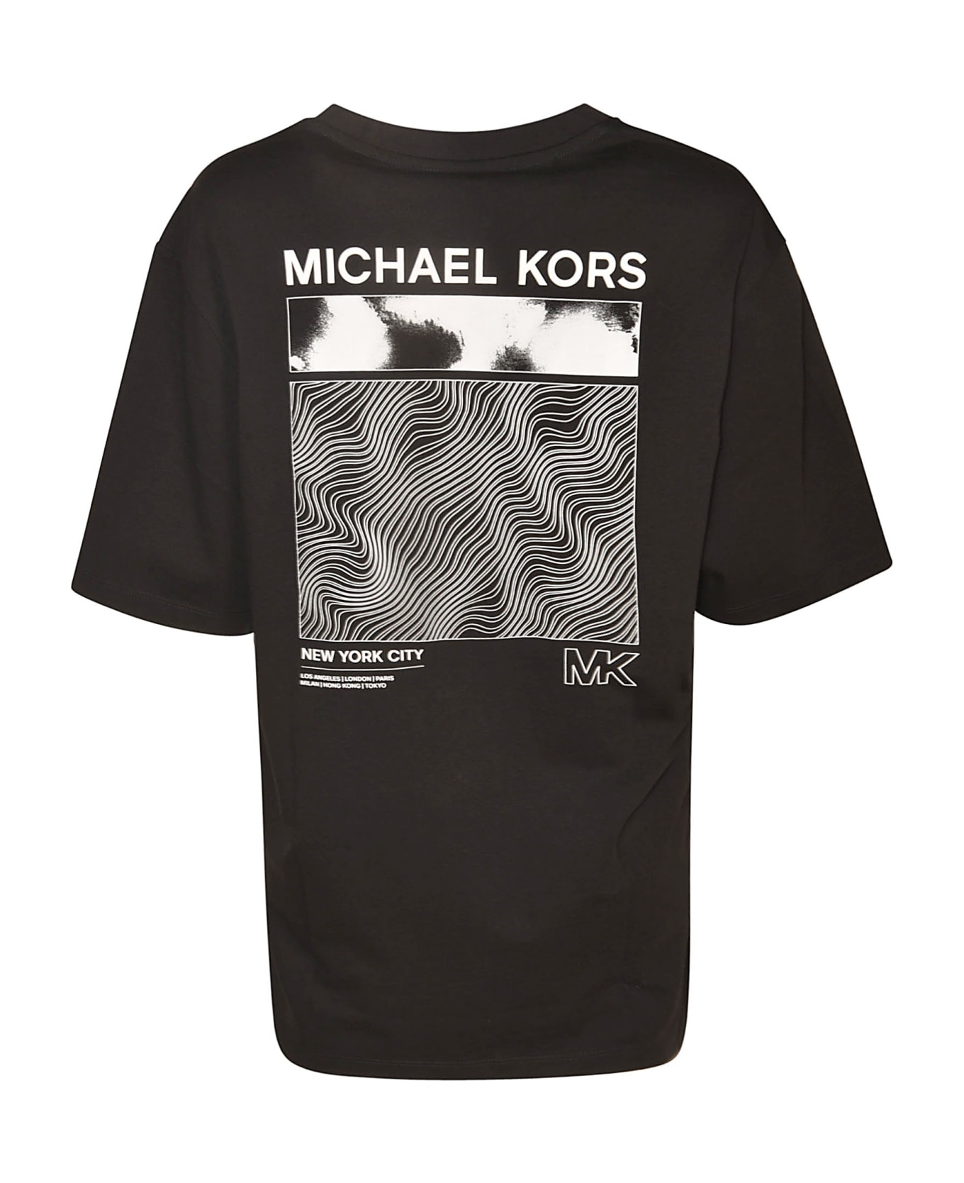 Michael Kors Logo Round Neck T-shirt - Black