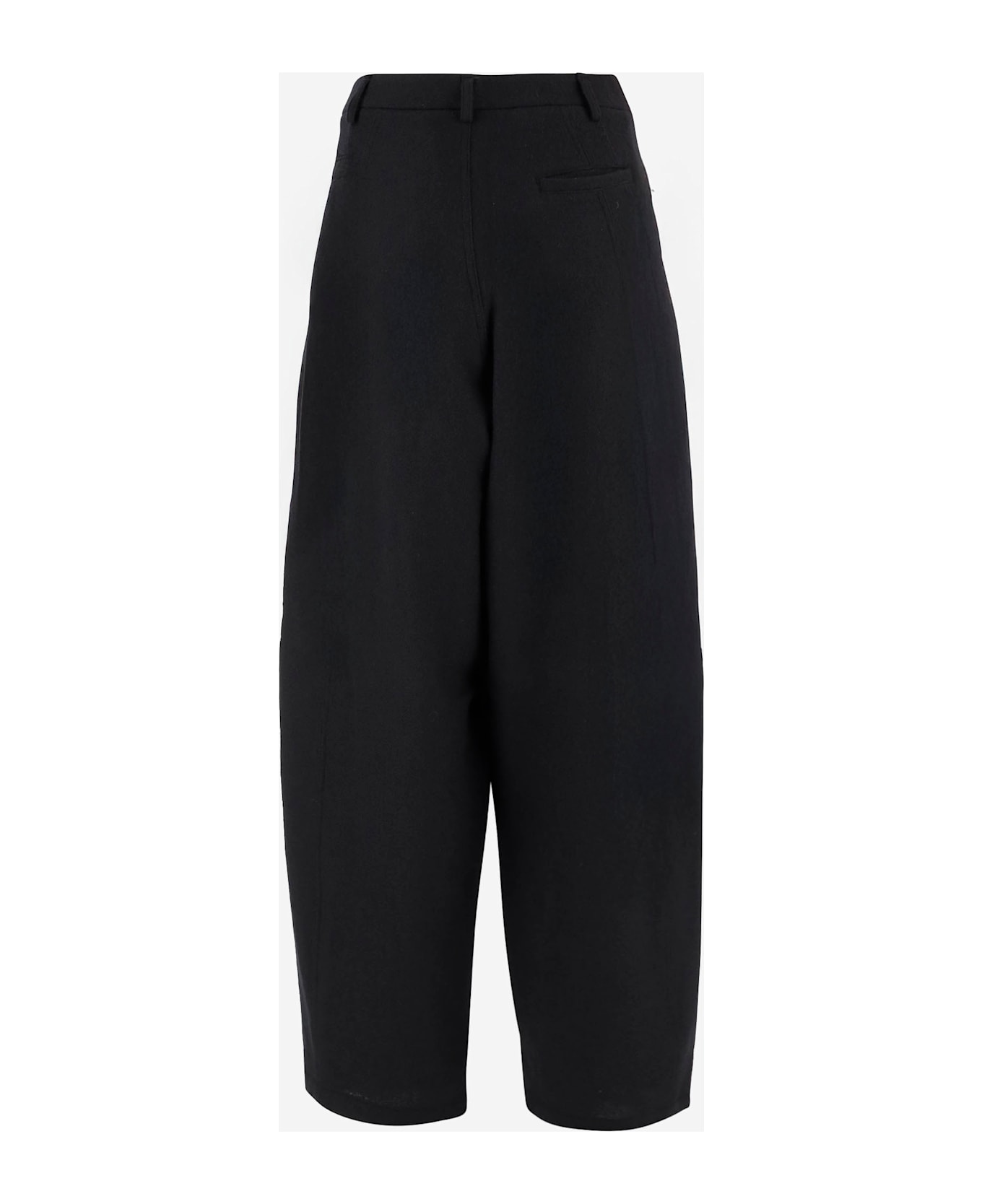 DARKPARK Phebe Wide-leg Wool Trousers - Black