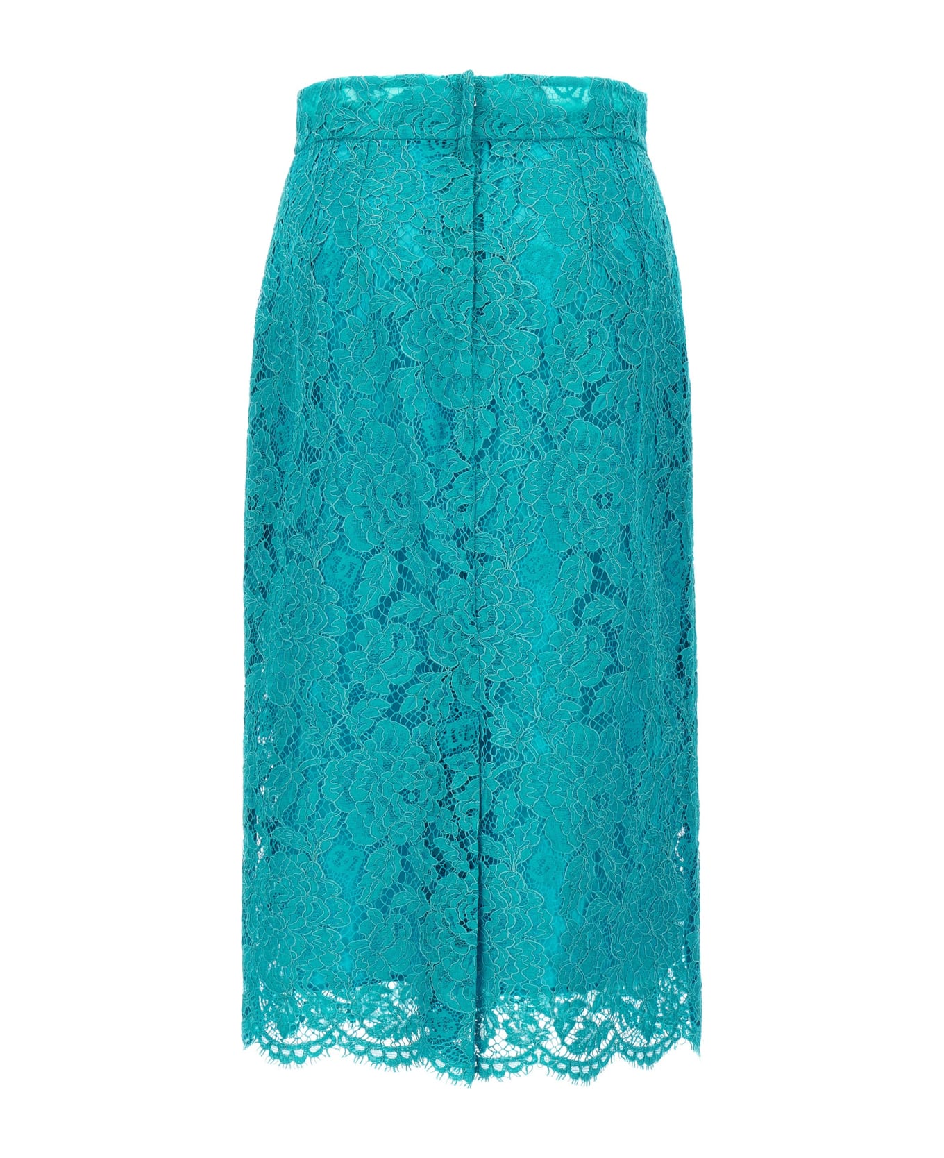 Dolce & Gabbana Lace Skirt - Light Blue