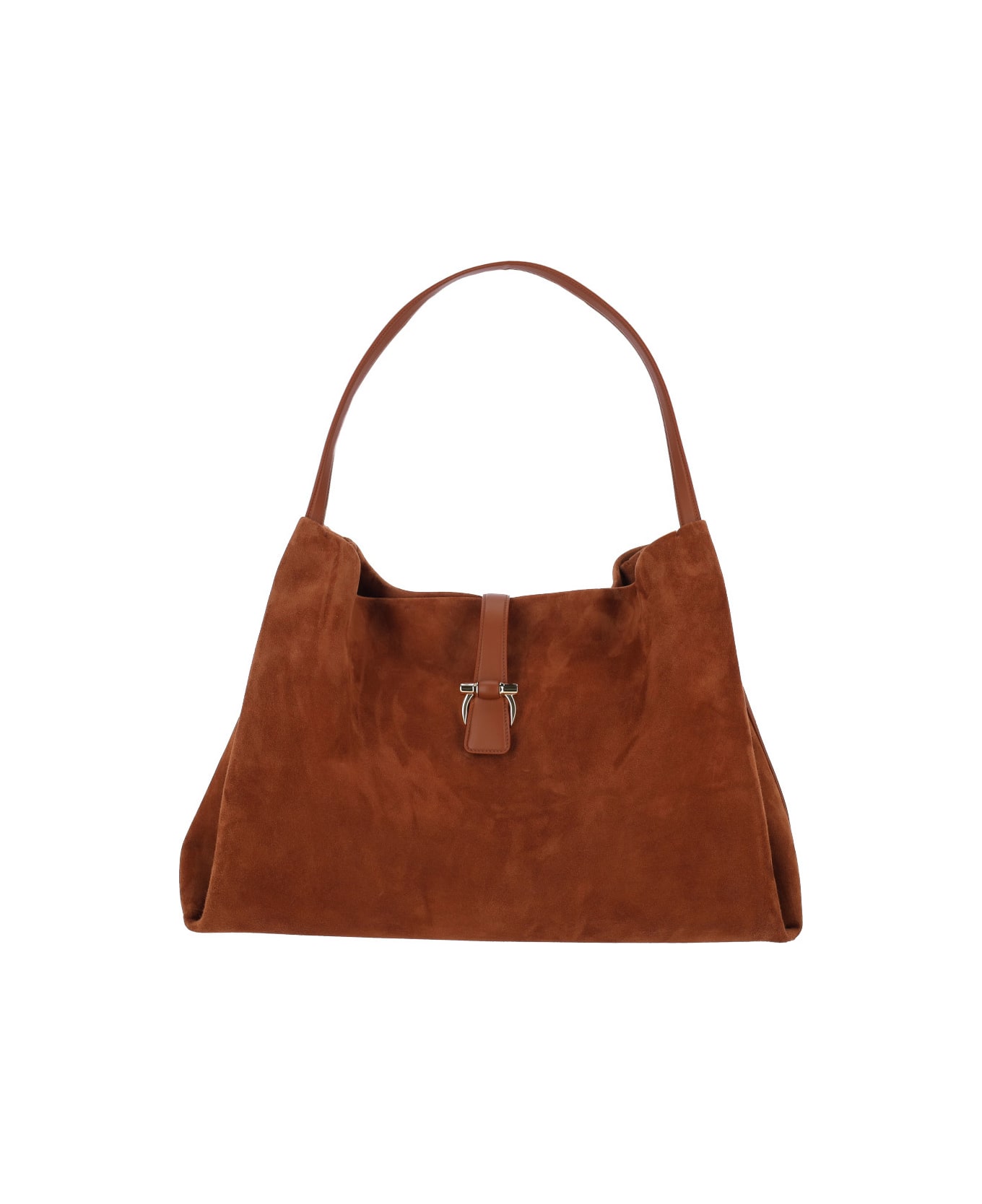 Ferragamo Suede Shoulder Bag - Brown