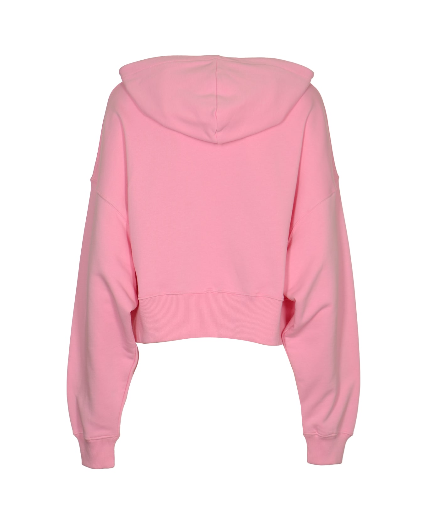 MSGM Logo Cropped Sweatshirt - Pink