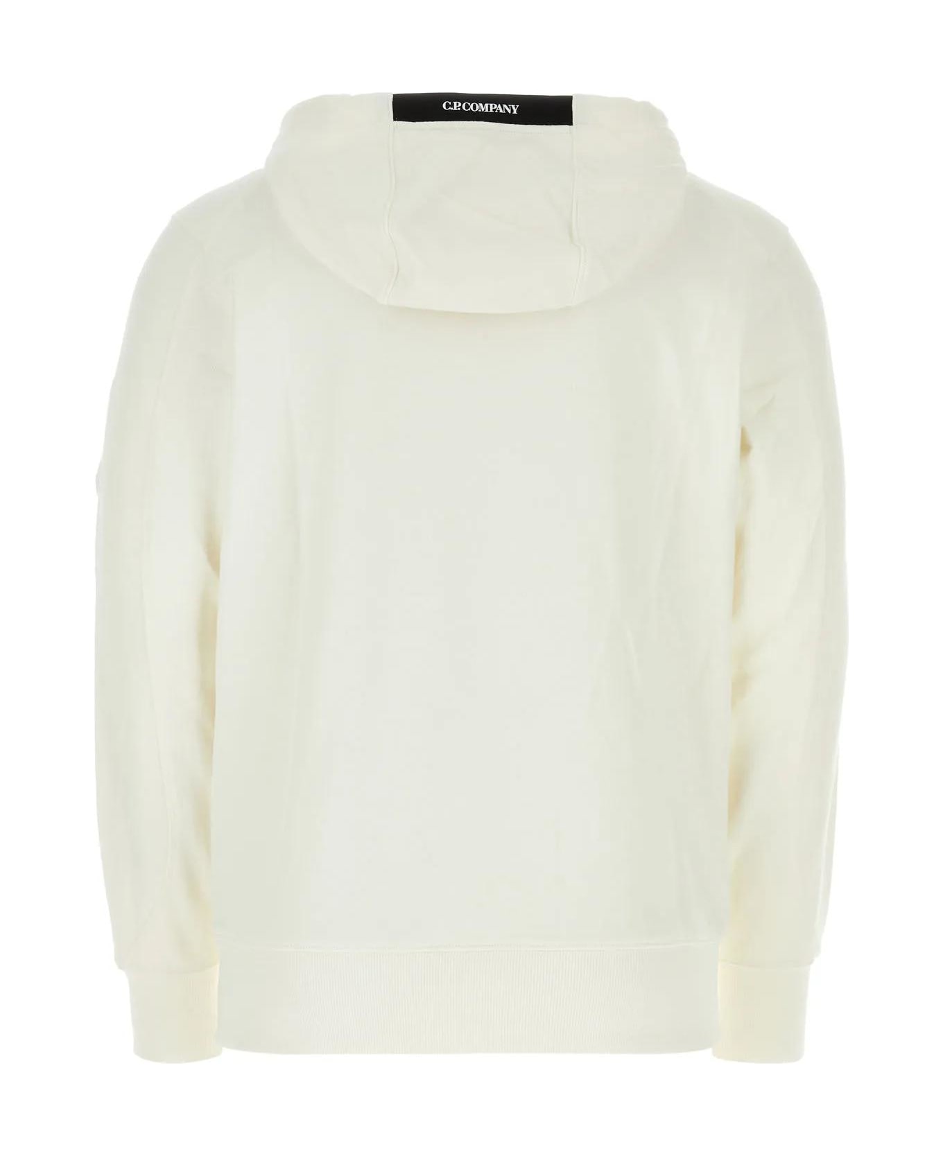 C.P. Company White Cotton Sweatshirt - White