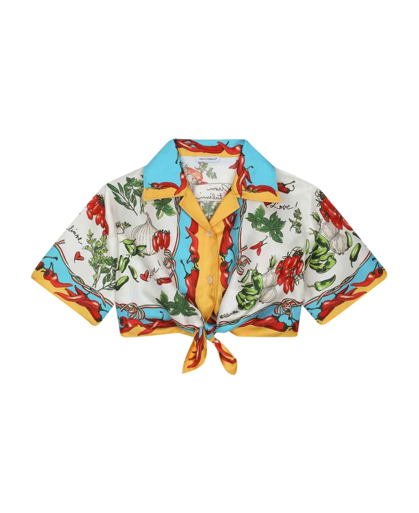 Dolce & Gabbana Multicolor Shirt Girl - Multicolor