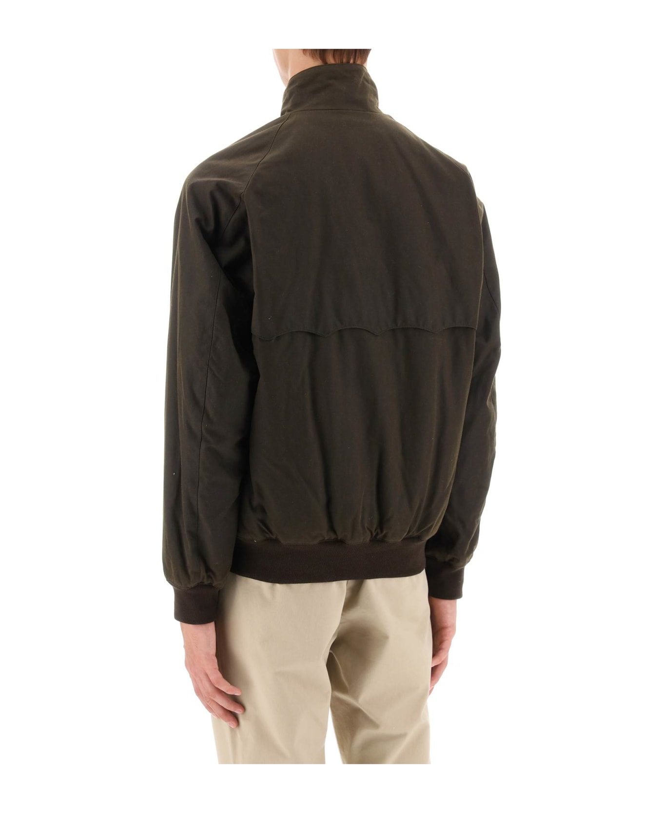 Baracuta Waxed G9 Harrington Jacket - Deep Moss