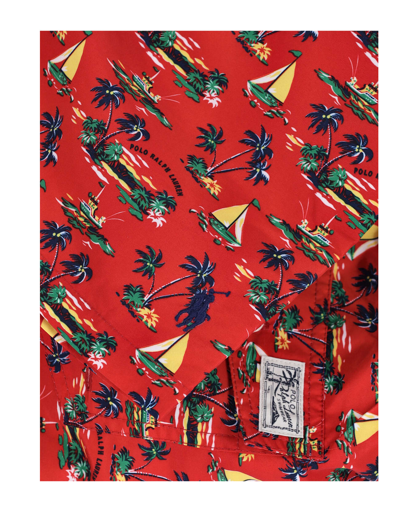 Polo Ralph Lauren 
traveler
 Swim Shorts - Red