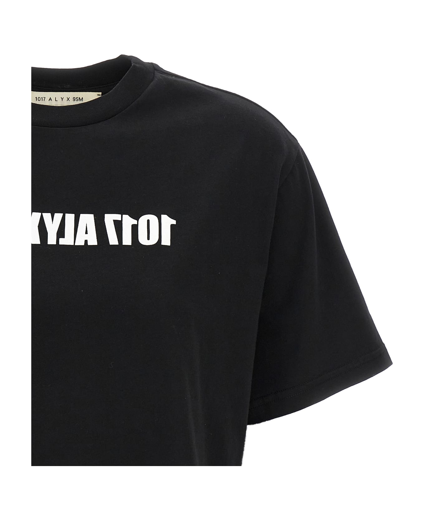 1017 ALYX 9SM Logo Print T-shirt - White/Black Tシャツ
