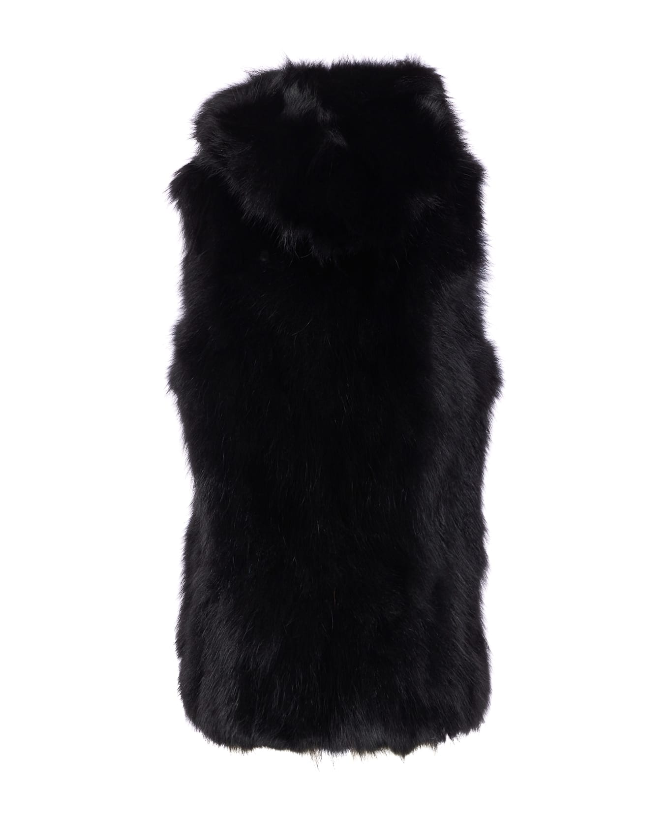 Bully Fur Vest - Black