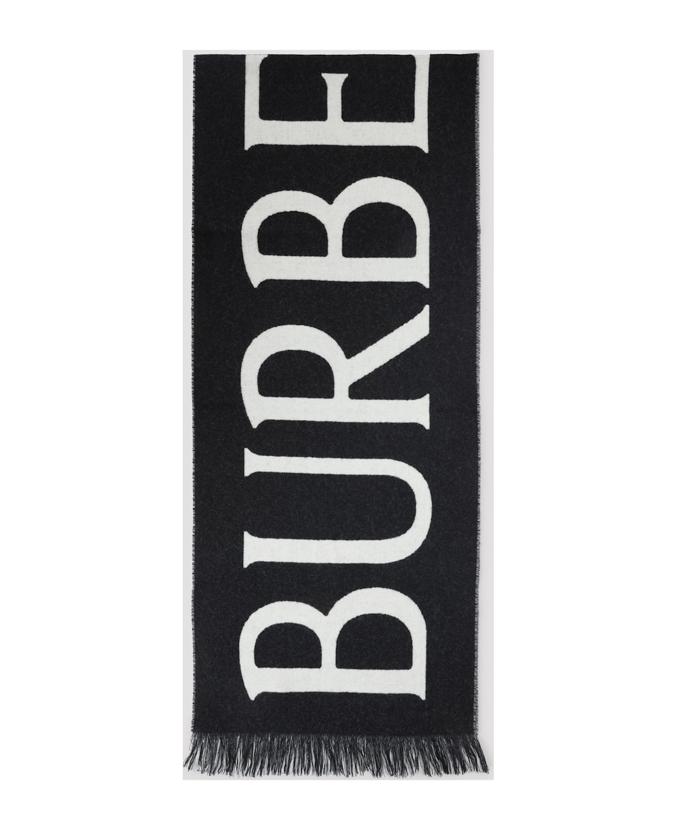 Burberry Logo Scarf - Black Calico