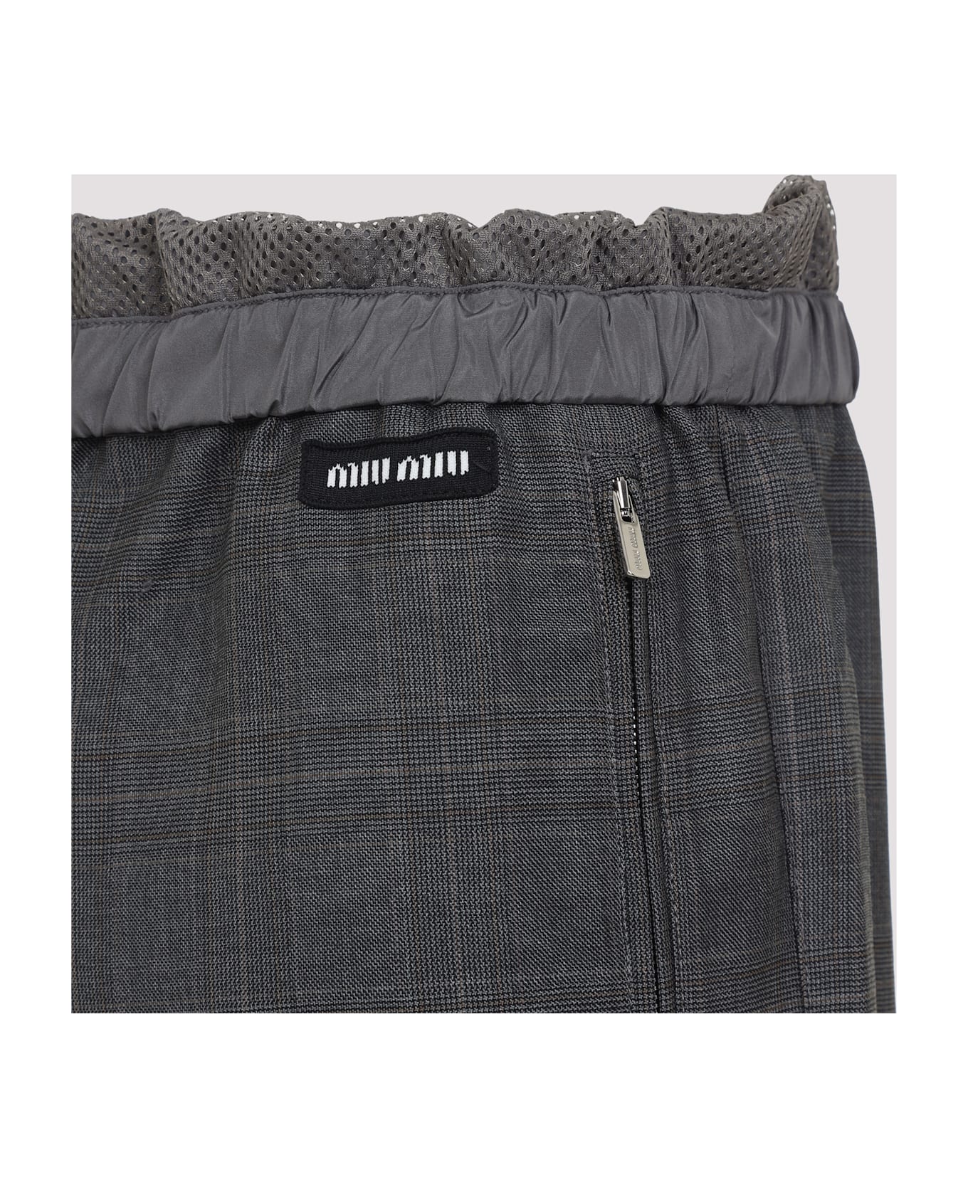 Miu Miu Virgin Wool Pants - Ardesia