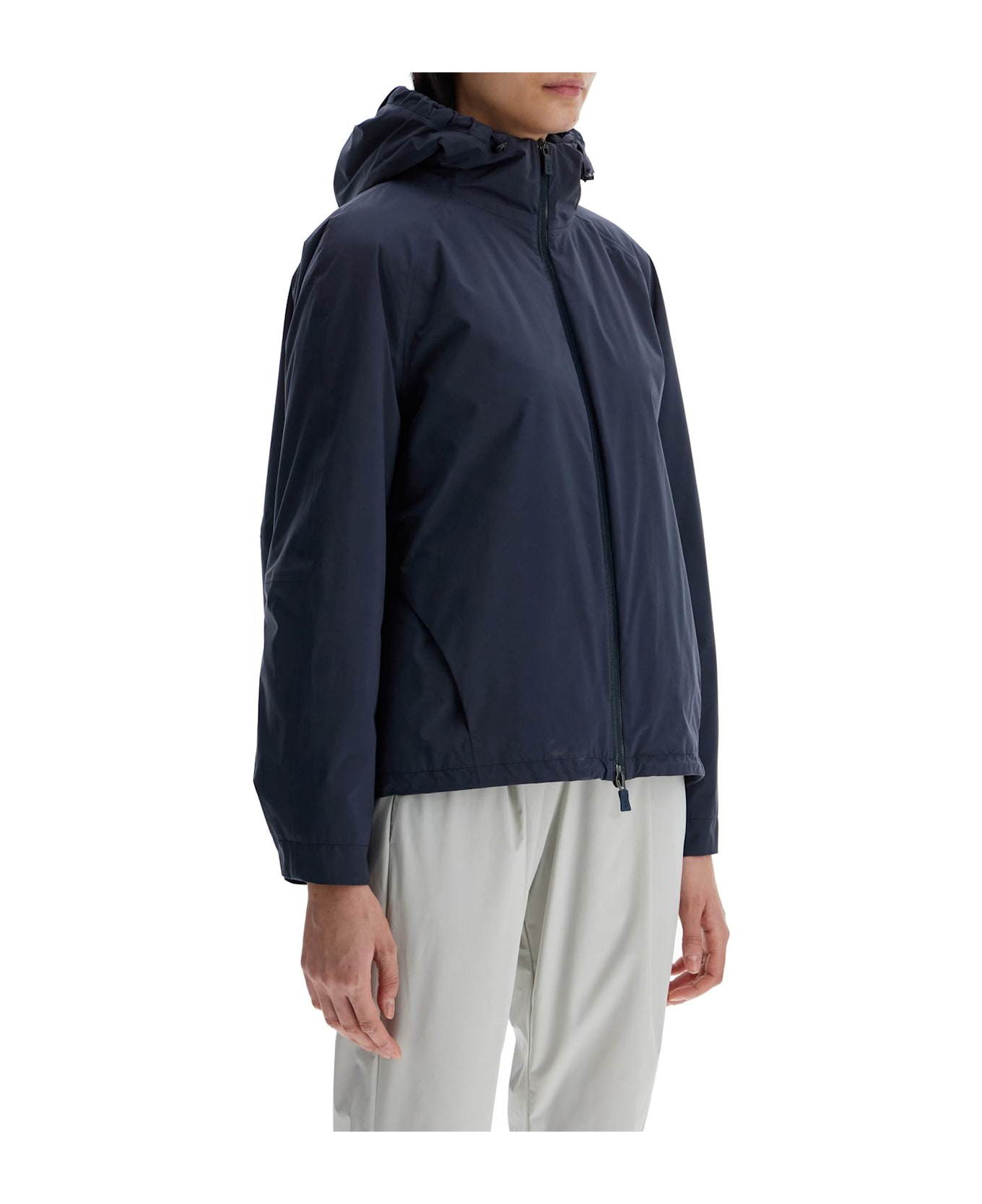 Herno Short Waterproof Breathable Outdoor Jacket Dark Blue - BLU (Blue)