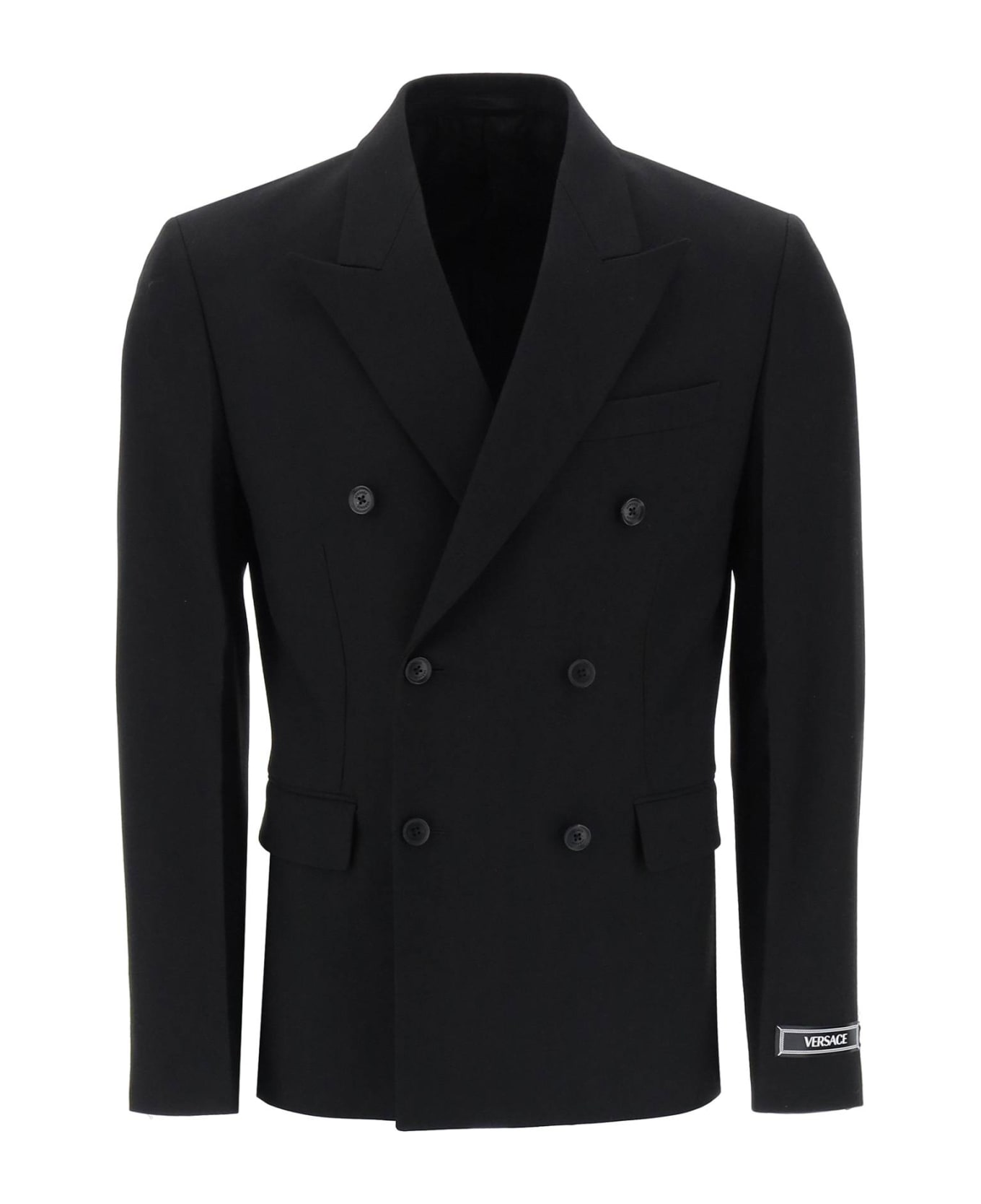 Versace Formal Jacket Wool Fabric - Black