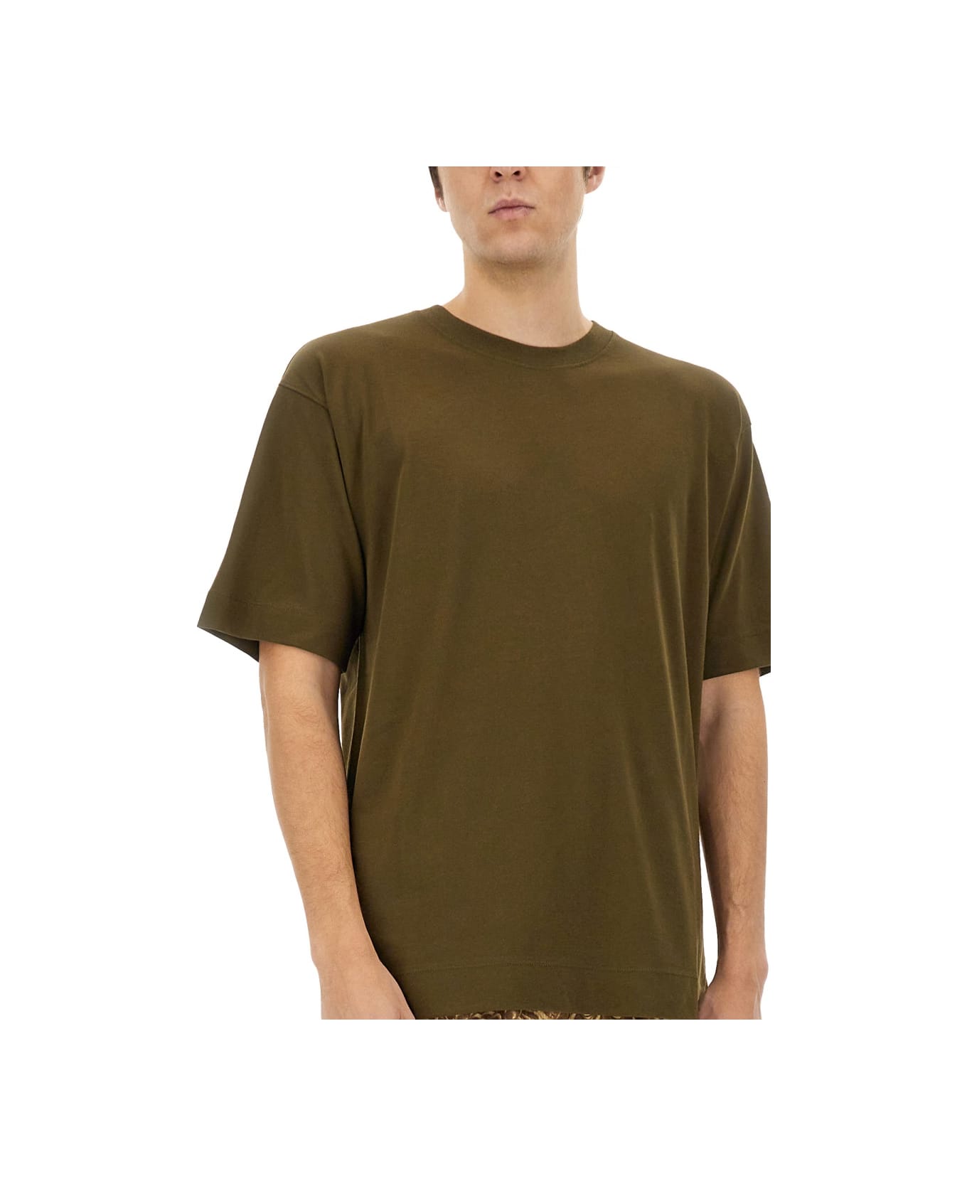 Dries Van Noten Cotton T-shirt - BROWN
