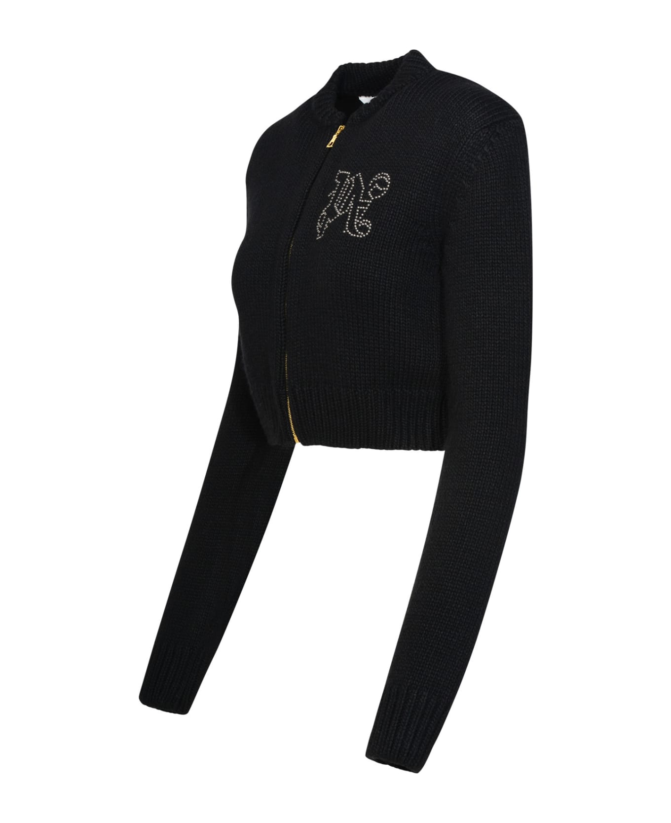 Palm Angels Wool Blend Sweatshirt - Black