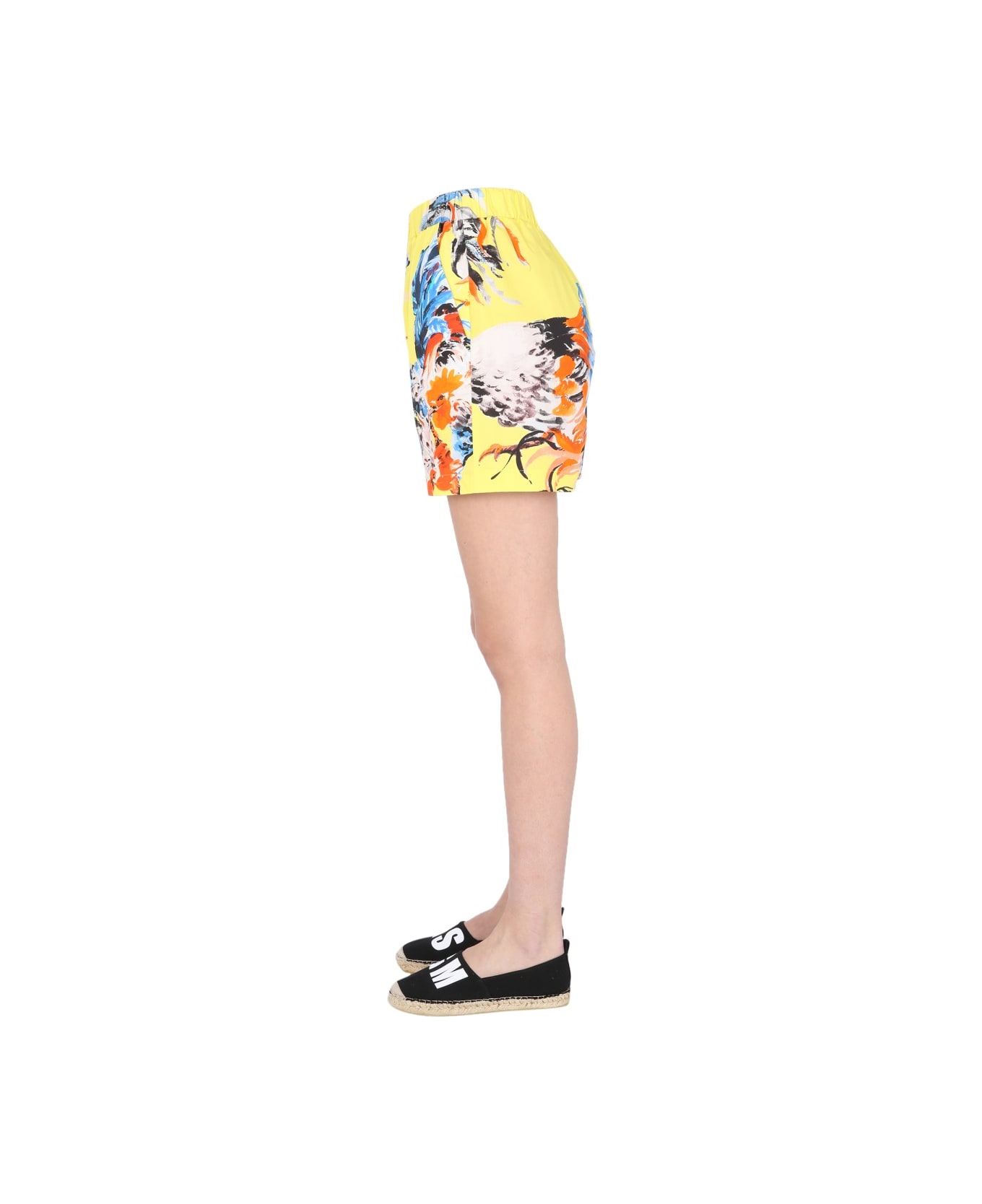 MSGM Printed Shorts - YELLOW ショートパンツ