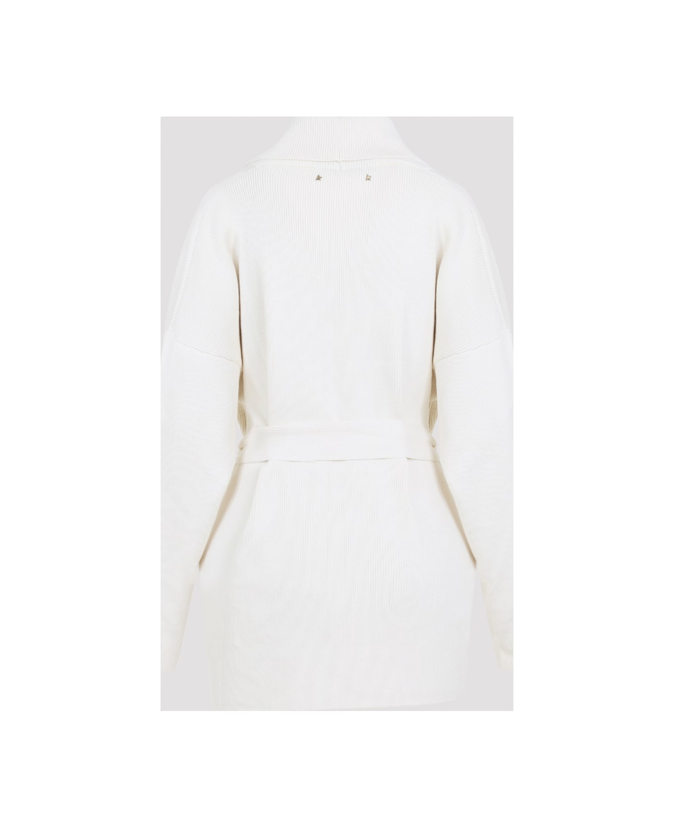 Golden Goose Belted Knit Cardigan - Natural White