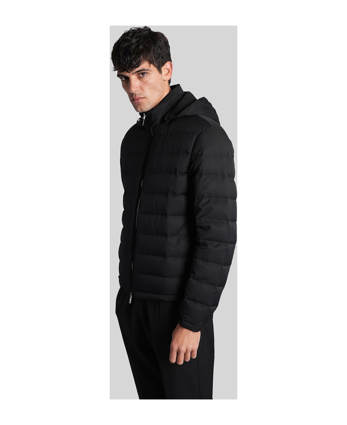 Zegna Puffer In Black Polyester - black