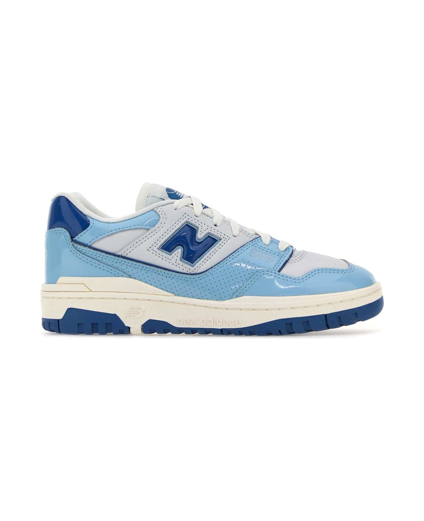 New Balance Multicolor Leather 550 Sneakers - CHROMEBLUE