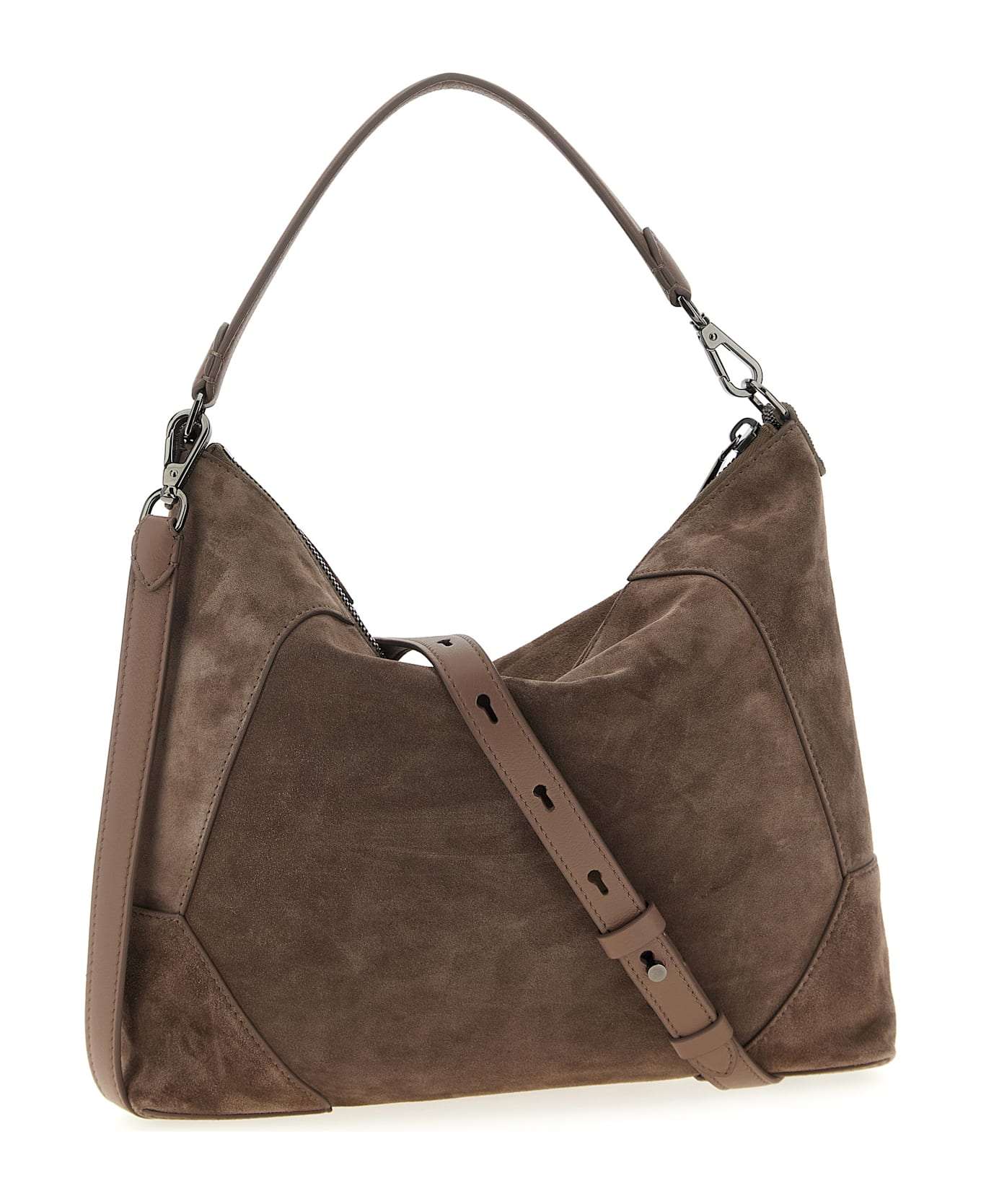 Brunello Cucinelli 
hobo Bc Duo
 Handbag - Gray