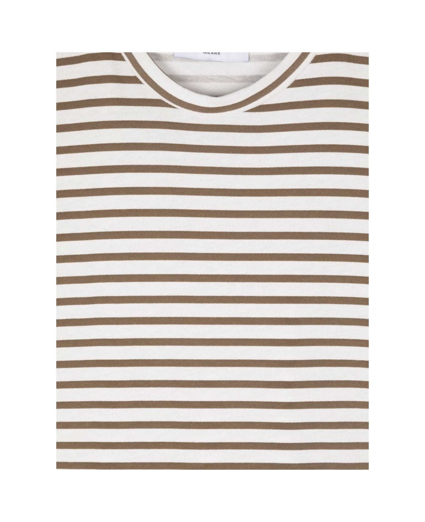 Paolo Pecora T-shirt A Righe - Brown