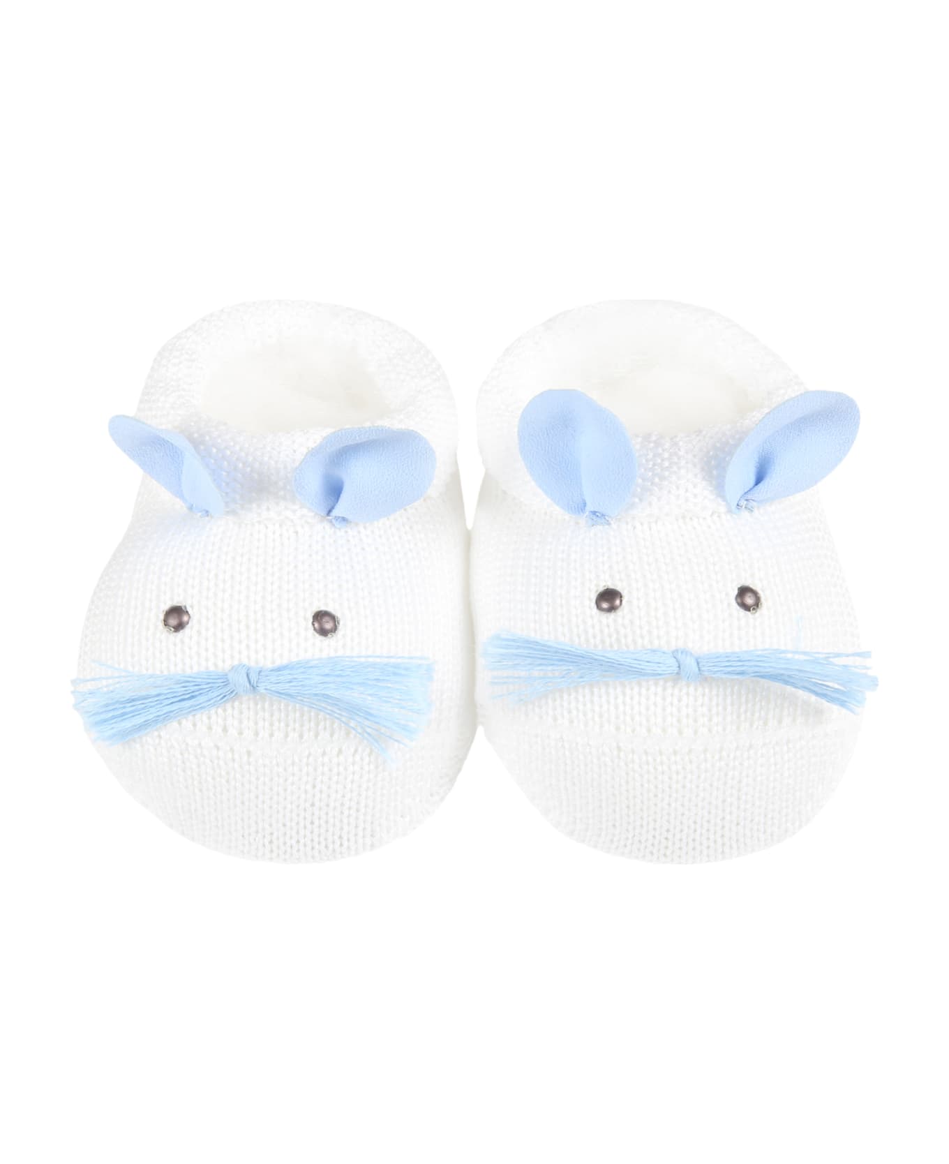 Story Loris White Baby-bootee For Baby Boy - White