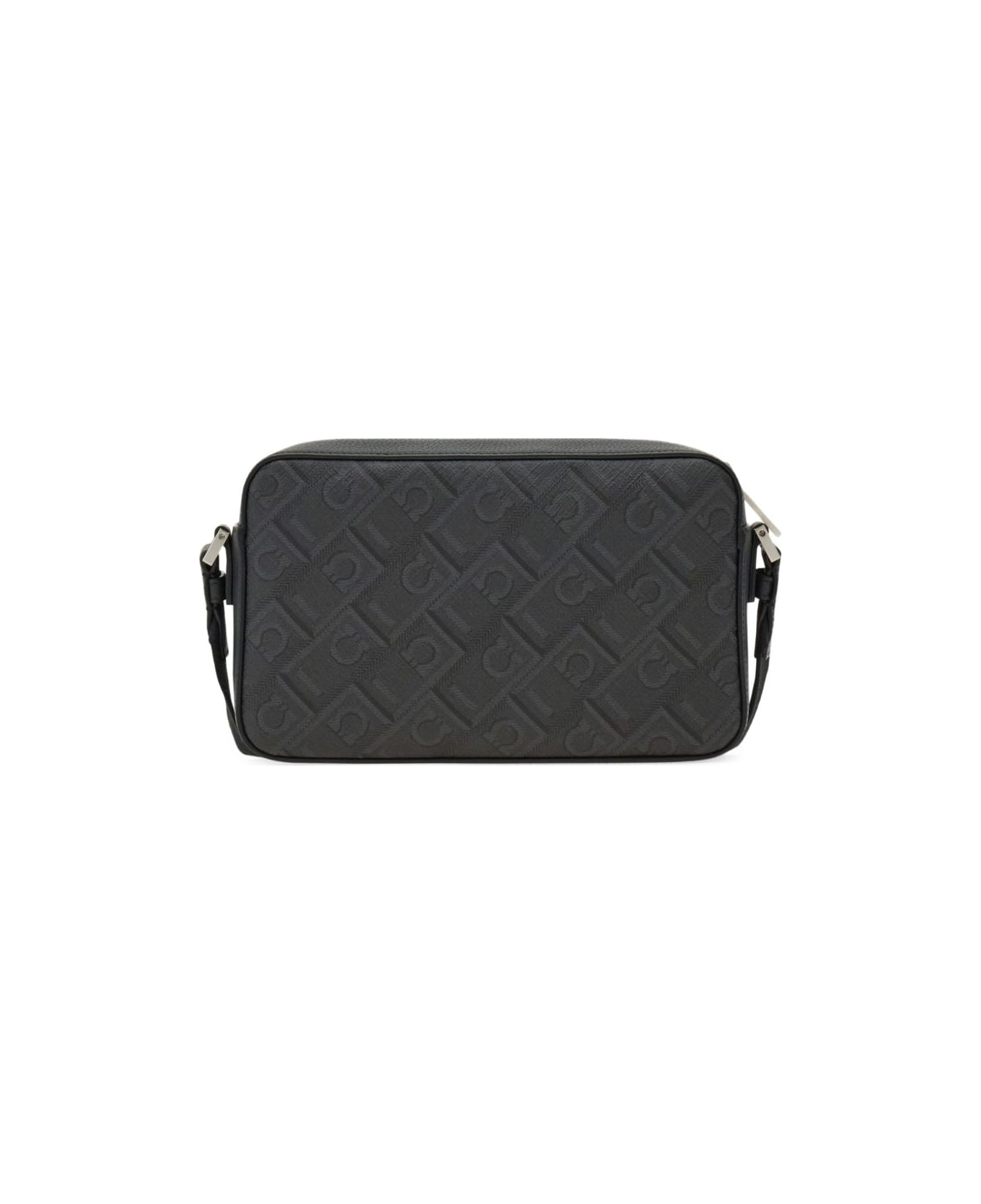 Ferragamo Monogram Crossbody Bag - Black