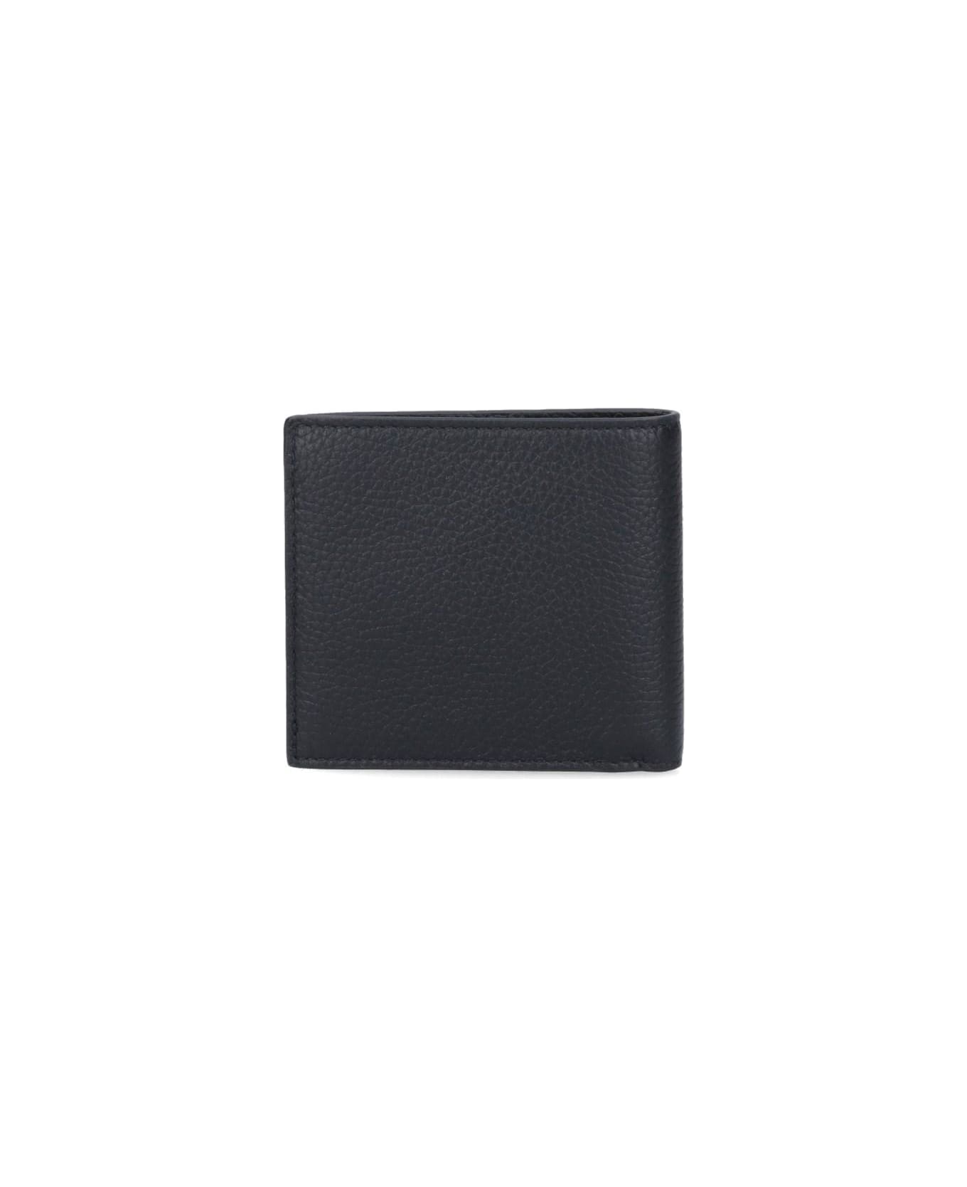 Bally Bi-fold Logo Wallet - Black/palladio