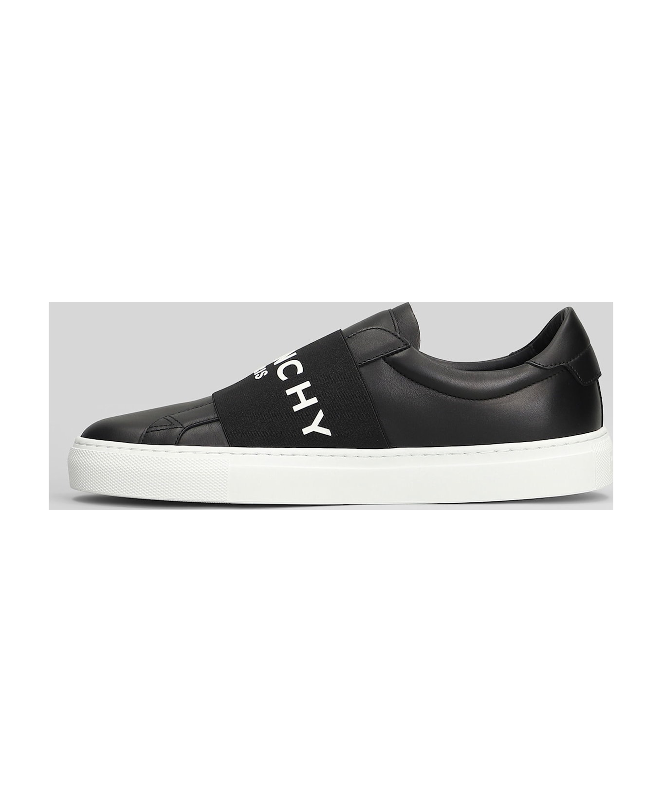 Givenchy Urban Street Low Sneakers In Black Leather - black