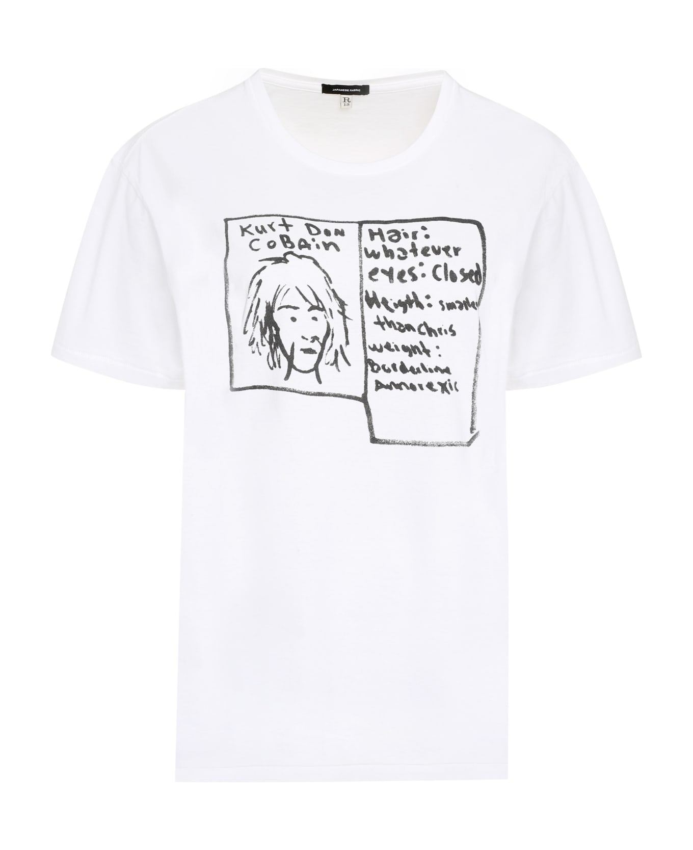 R13 Boy Printed Cotton T-shirt - White