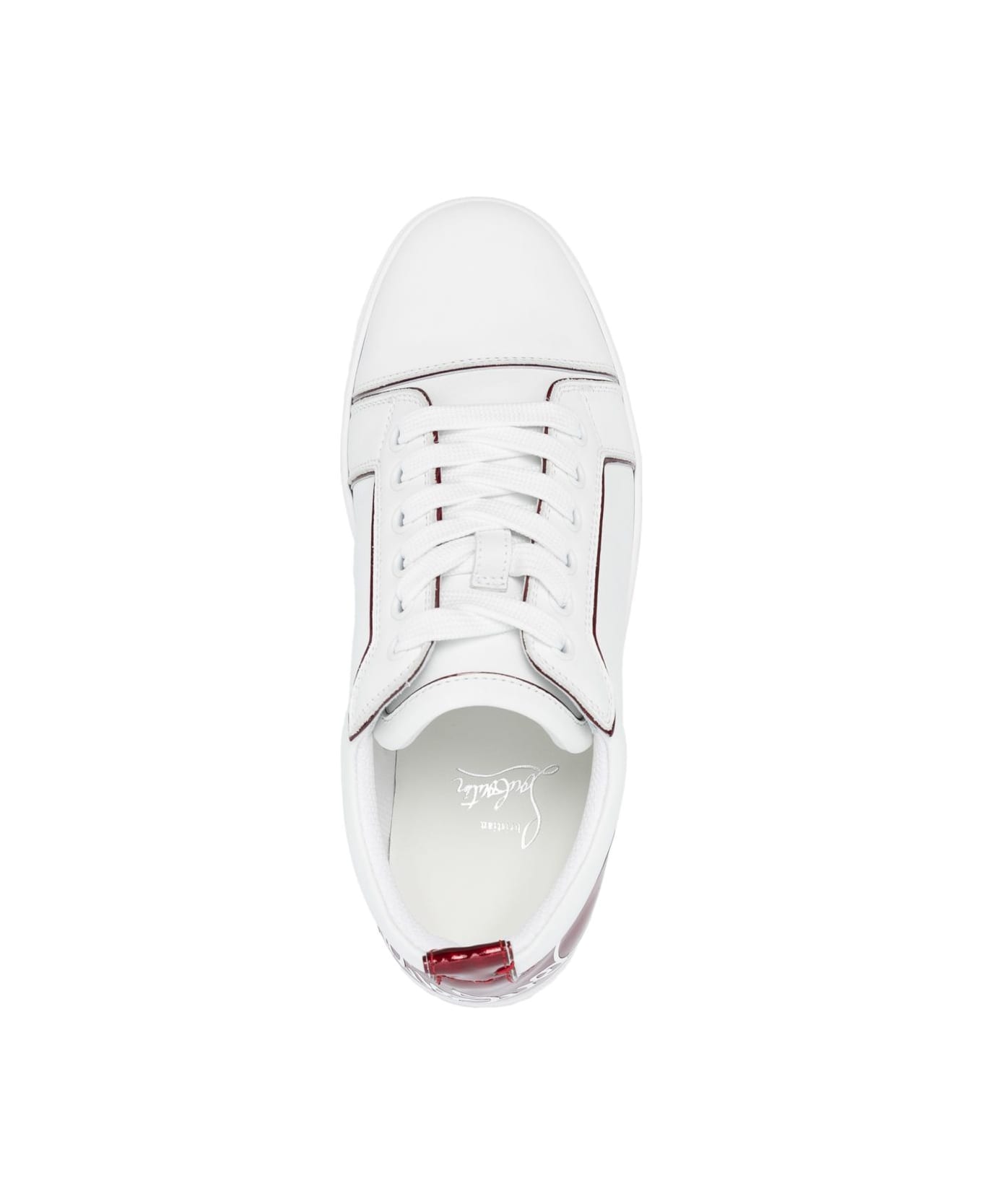 Christian Louboutin Fun Louis Junior Leather Sneakers - White
