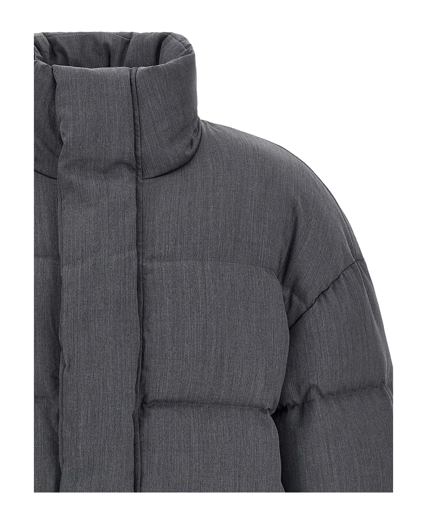 Entire Studios 'mml Puffer' Down Jacket - Gray