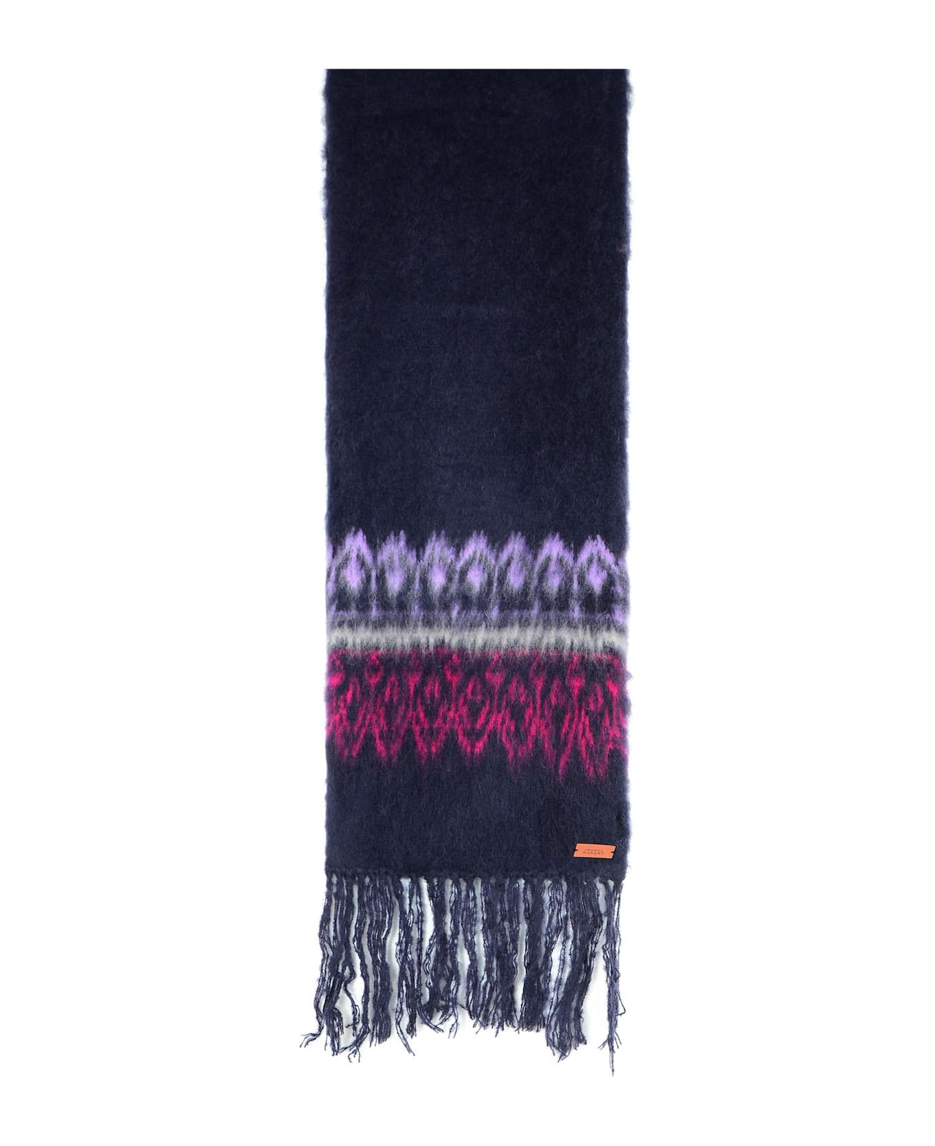 Isabel Marant 'dayna' Navy Mohair Blend Scarf - Navy