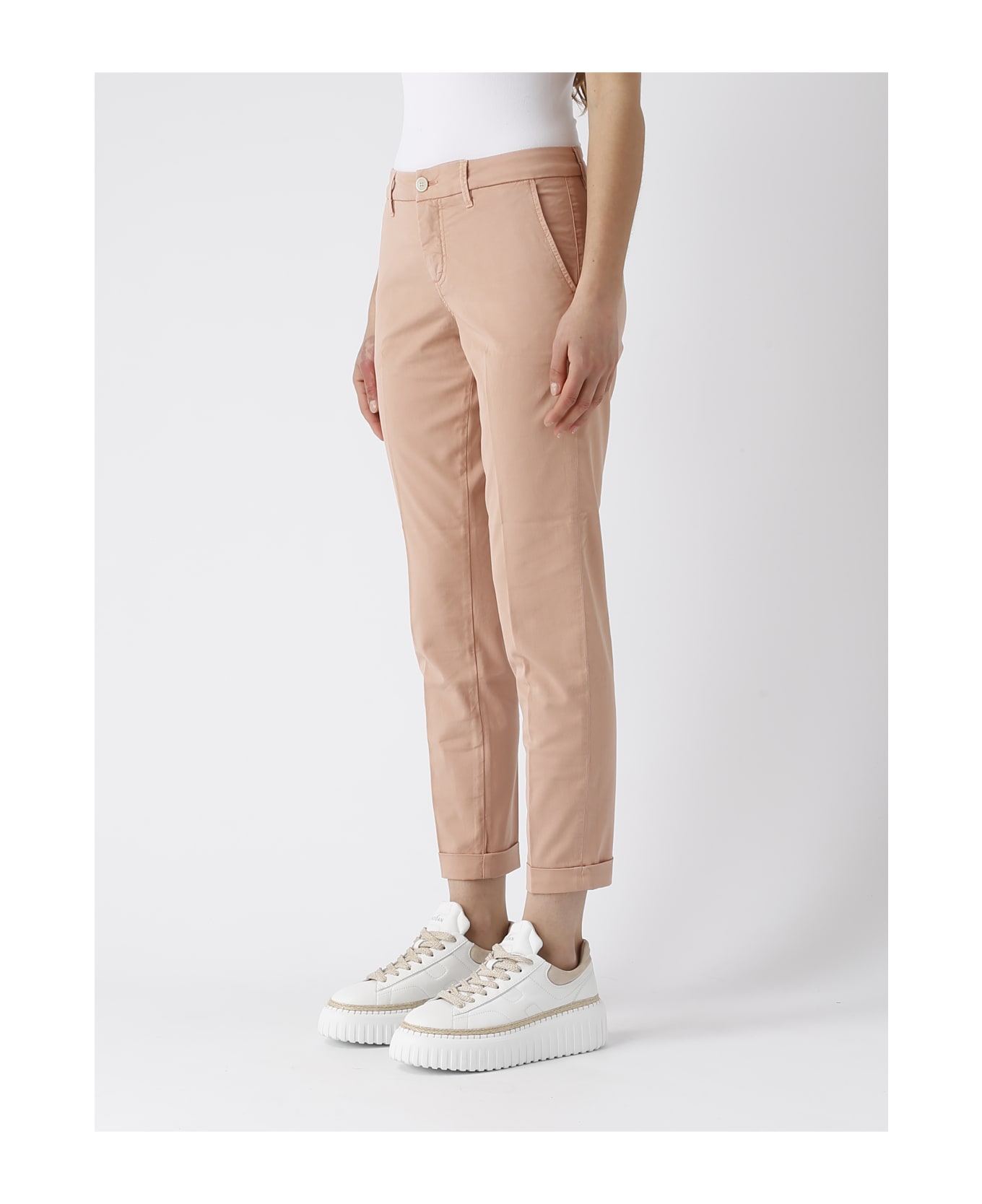 Fay Pant. Chinos F.do 17 Trousers - SALMONE