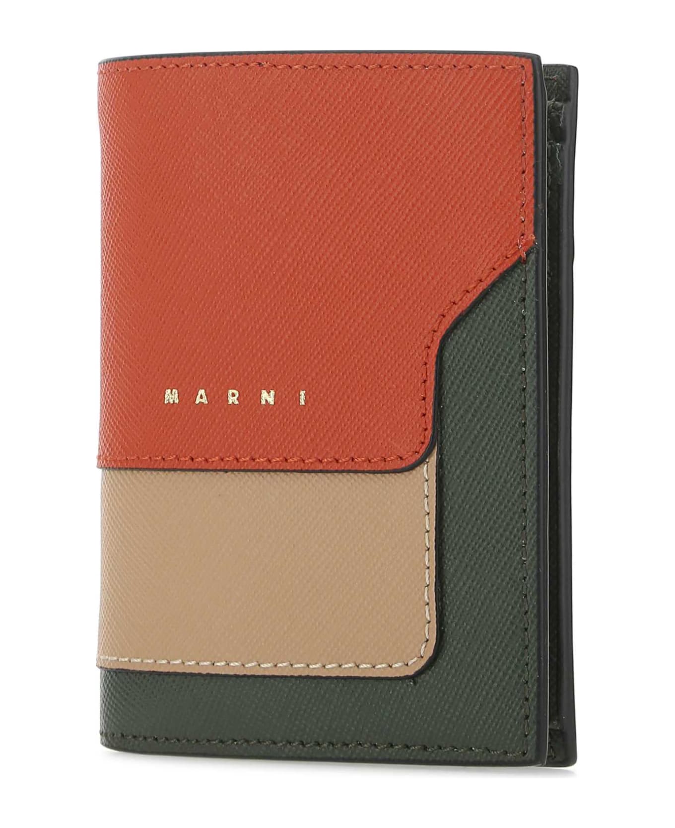 Marni Multicolor Leather Wallet - Z585N