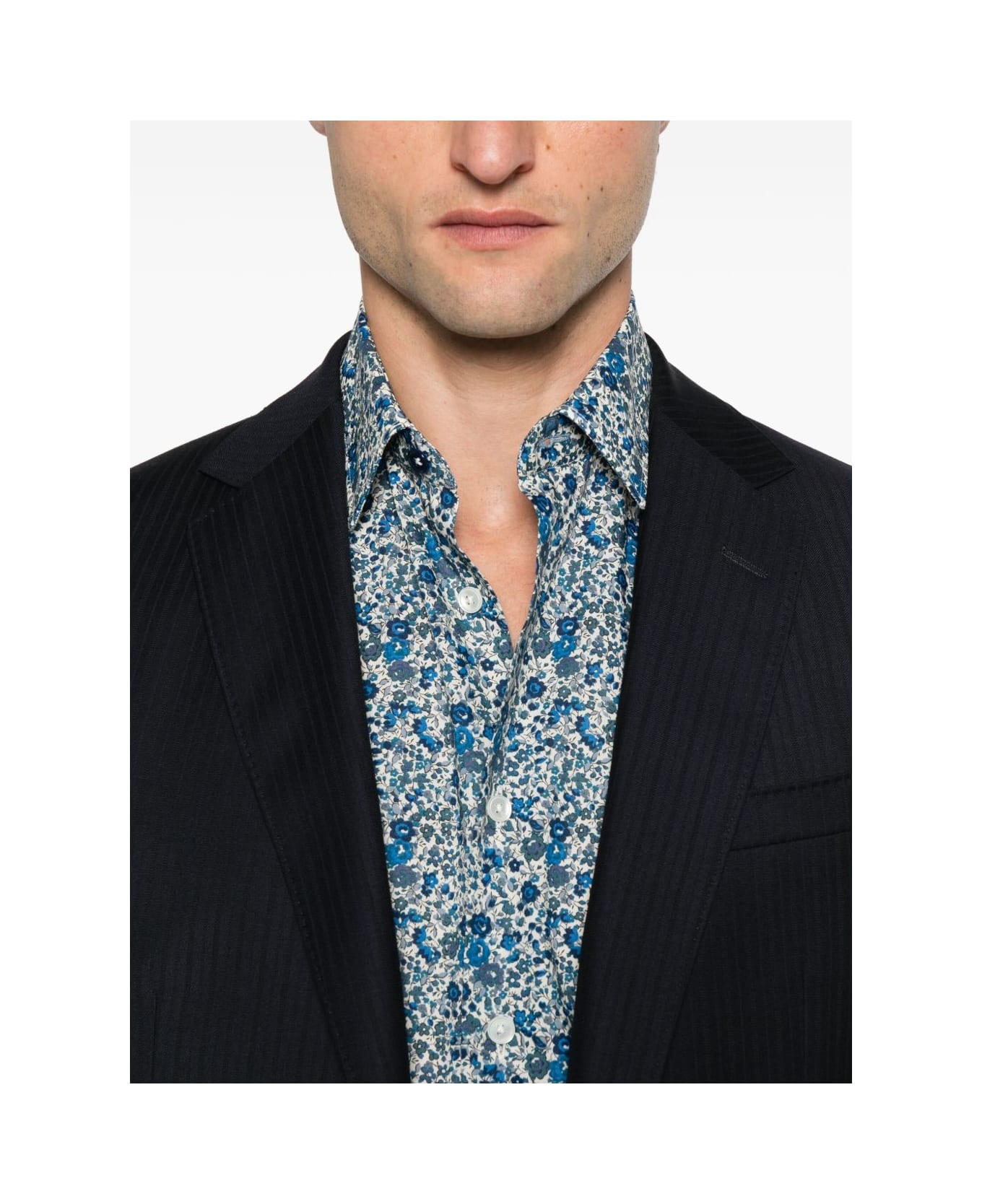 Paul Smith Printed Shirt - Clear Blue